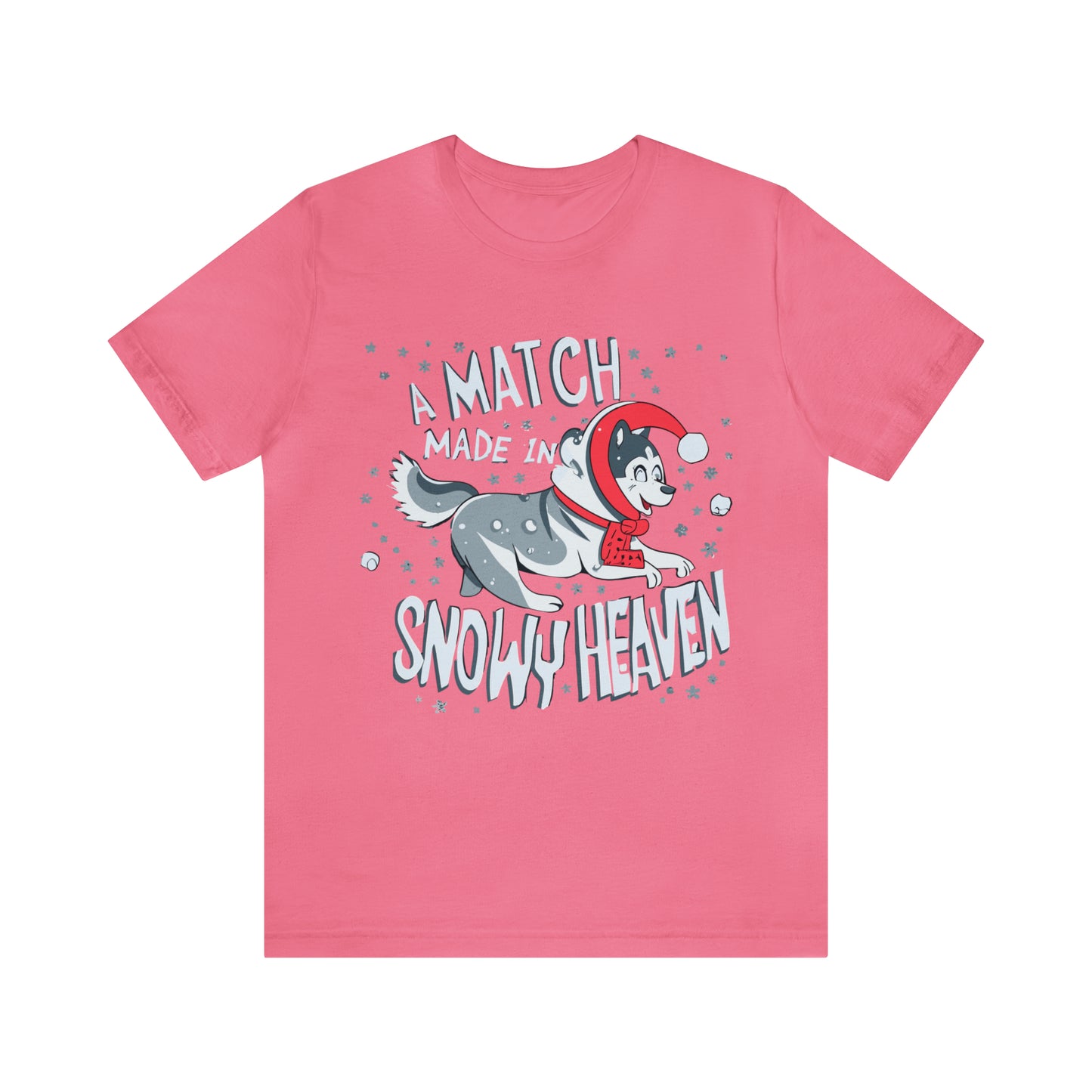 Winter Wonderland Husky Love Match Made In Snowy Heaven T-Shirt