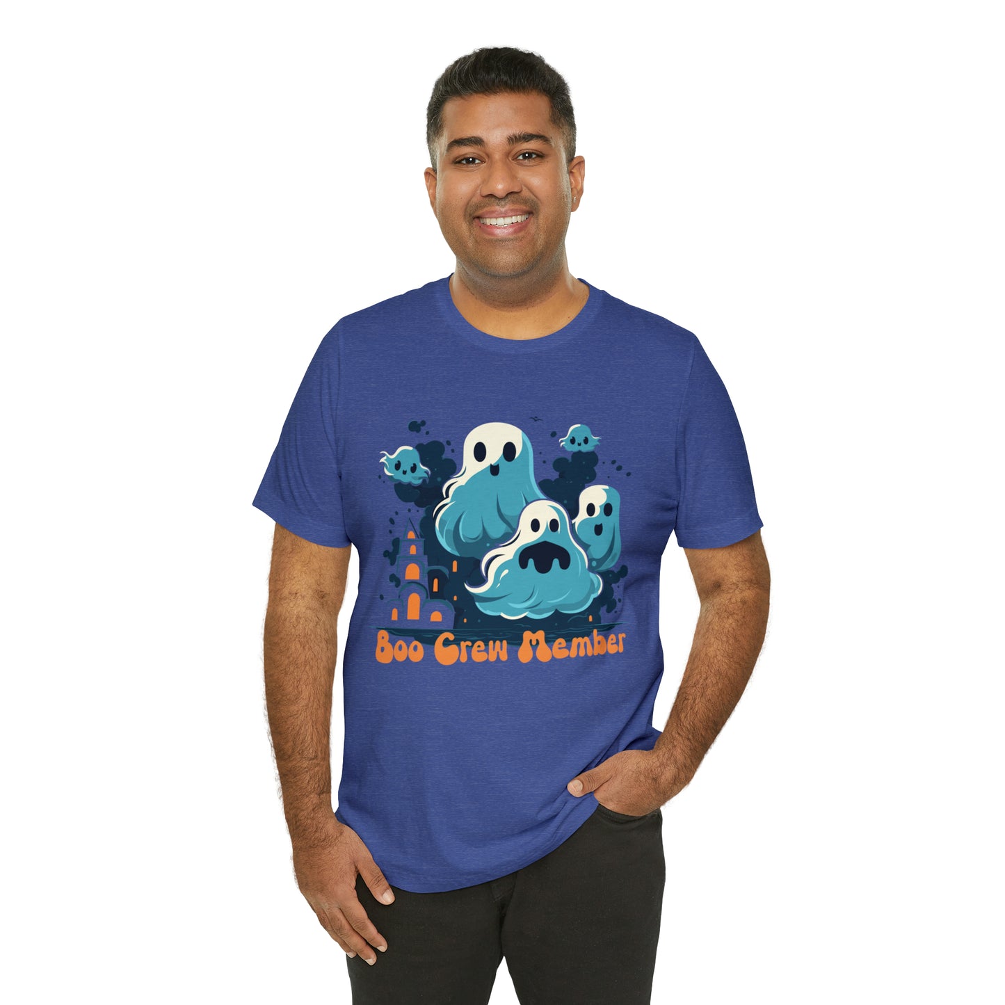 Halloween Boo Crew Member Spooky Ghosts Haunted T-Shirt