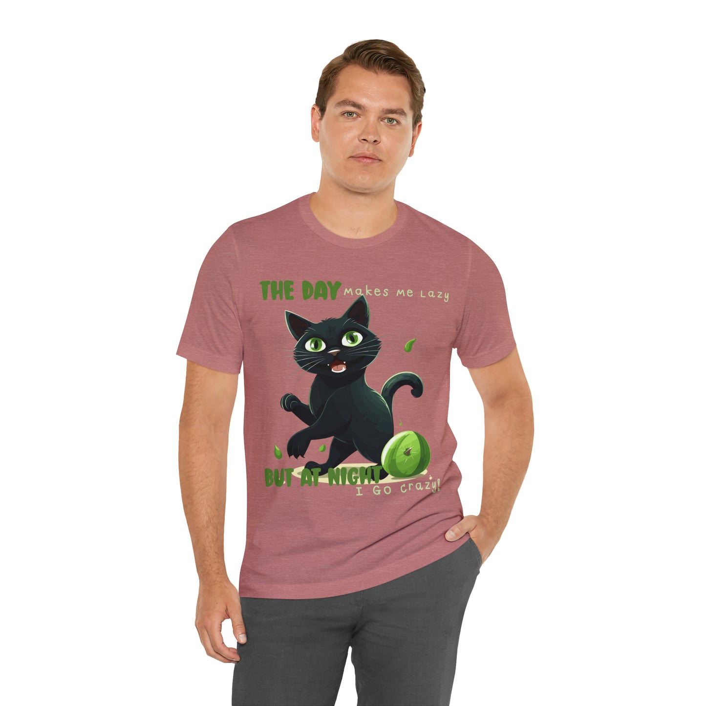 From Lazy Days to Wild Nights Cat Lovers Funny Night Out T-Shirt