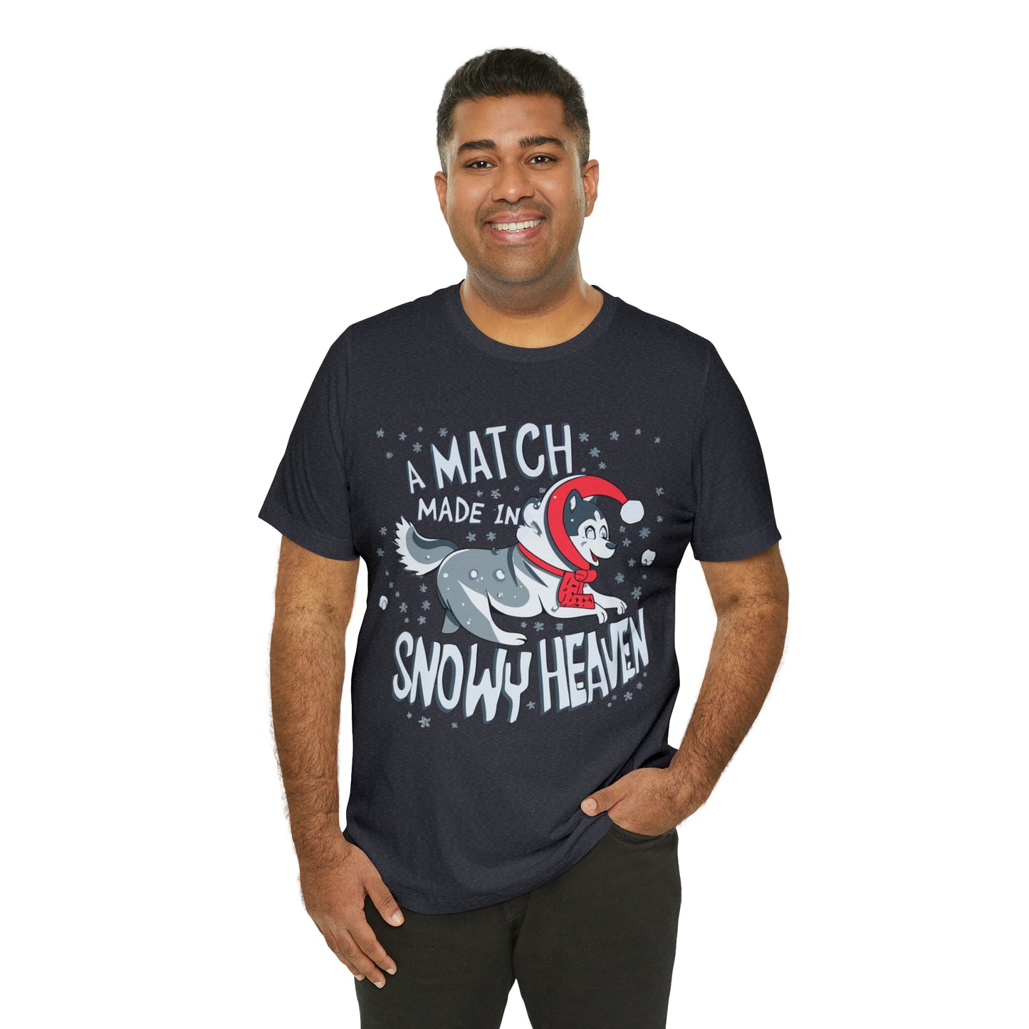 Winter Wonderland Husky Love Match Made In Snowy Heaven T-Shirt