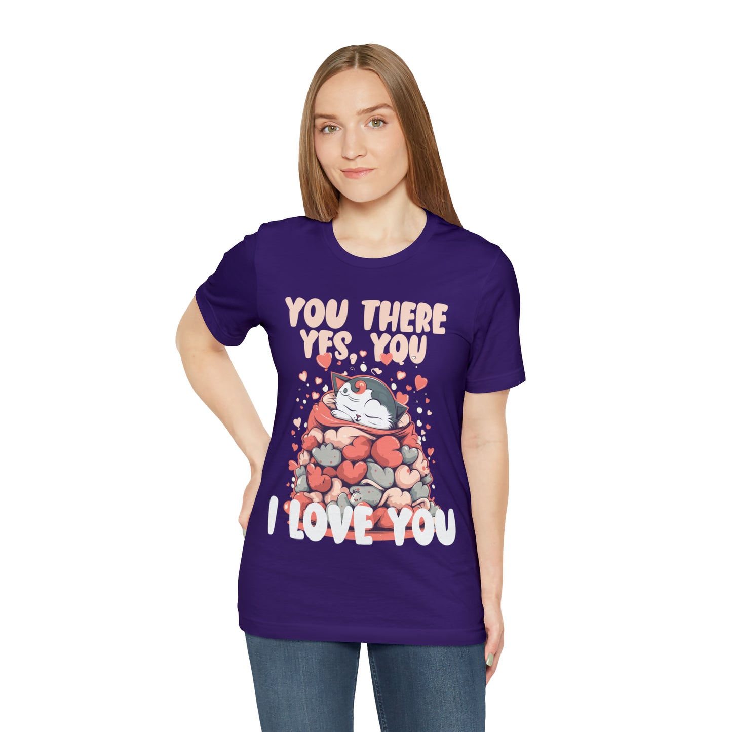 You There Yes, You I Love You Kitten Cat Lover Sleeping T-Shirt