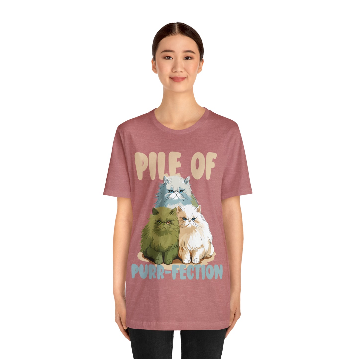 Cat Lover's Pile of Purr-fection Cute Feline Kitty T-Shirt