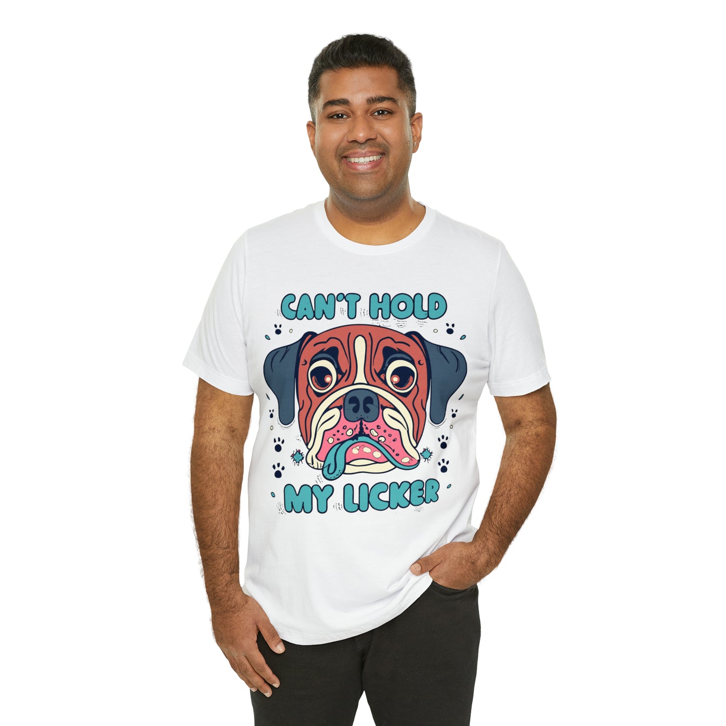 Can't Hold My Licker Funny English Bulldog Lover T-Shirt