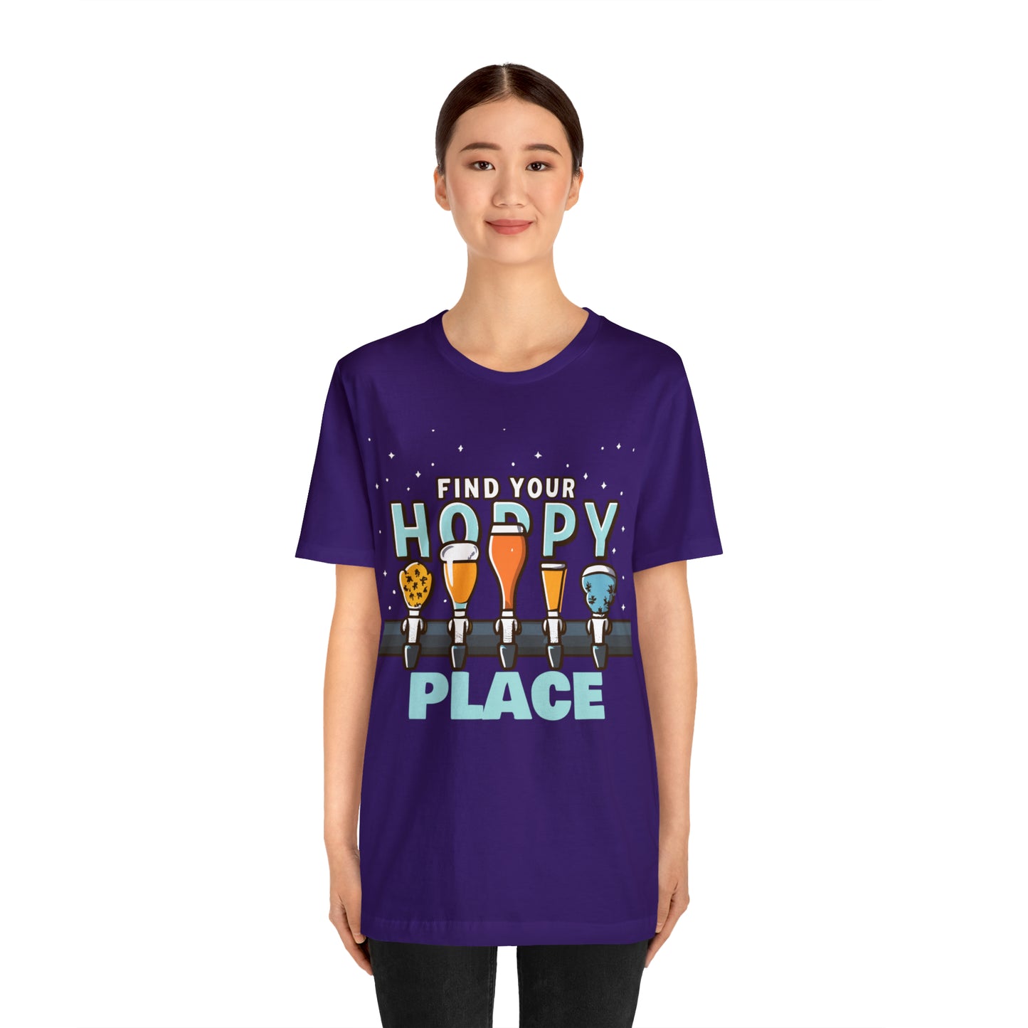 Find Your Hoppy Place Brewing Happiness Craft Beer T-Shirt