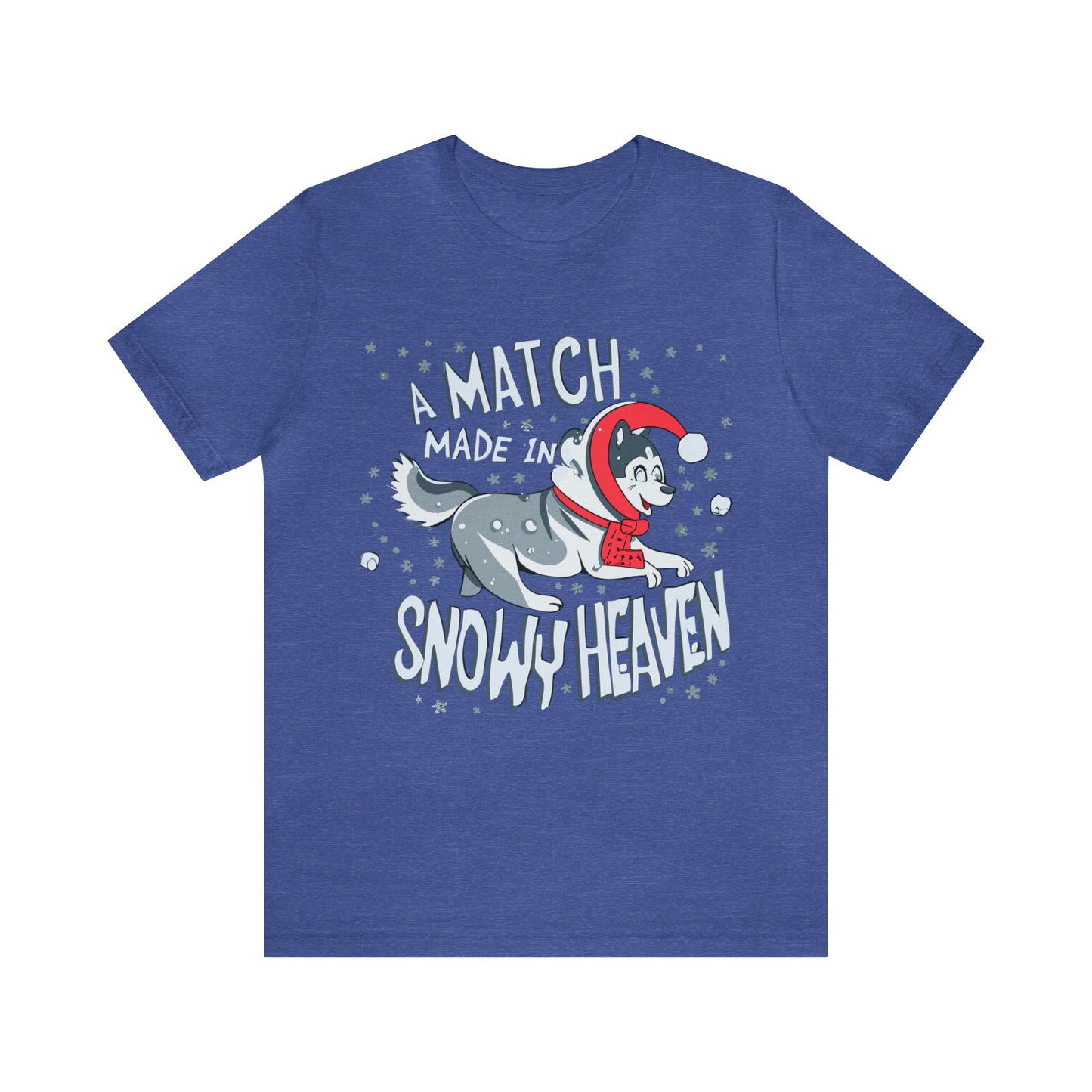 Winter Wonderland Husky Love Match Made In Snowy Heaven T-Shirt