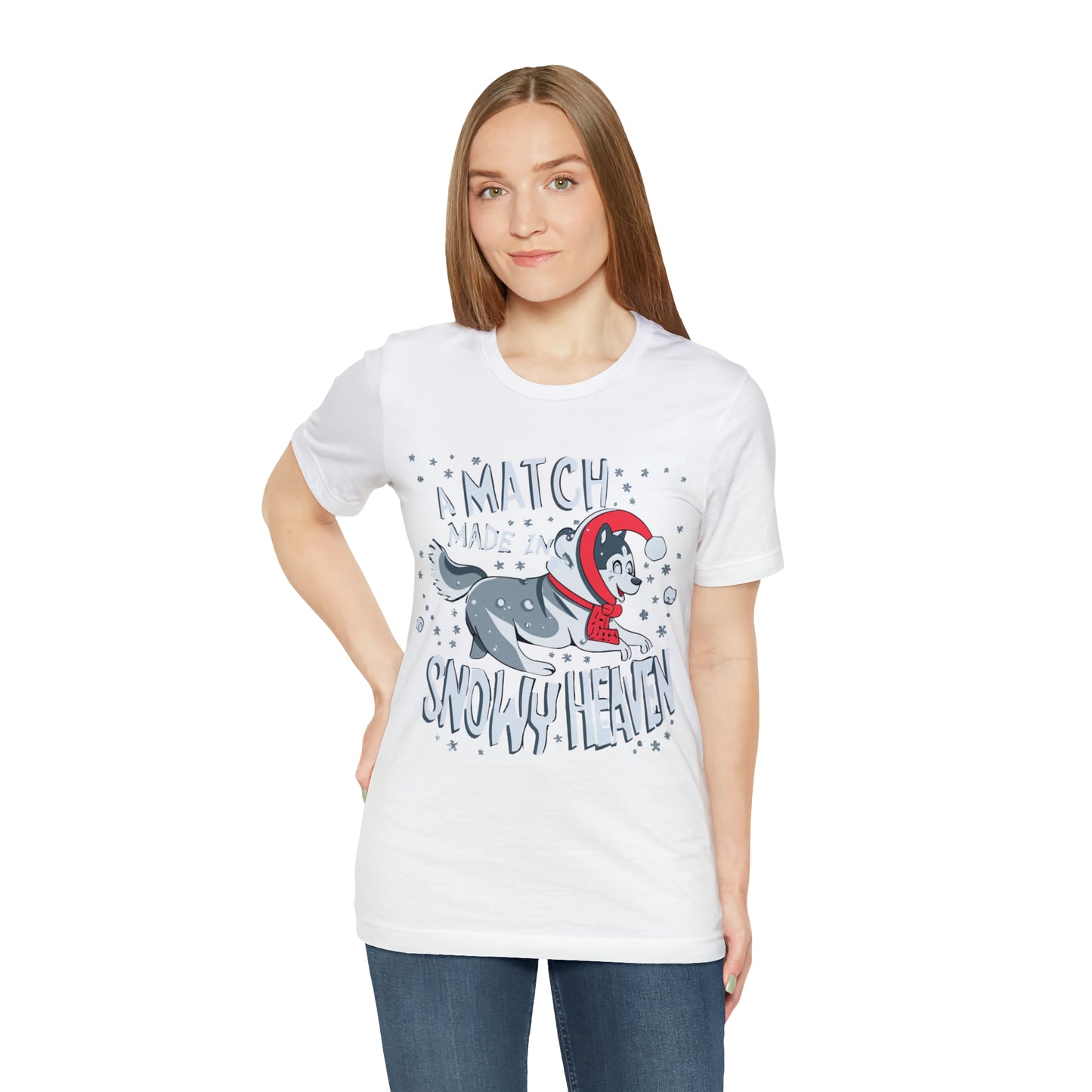 Winter Wonderland Husky Love Match Made In Snowy Heaven T-Shirt