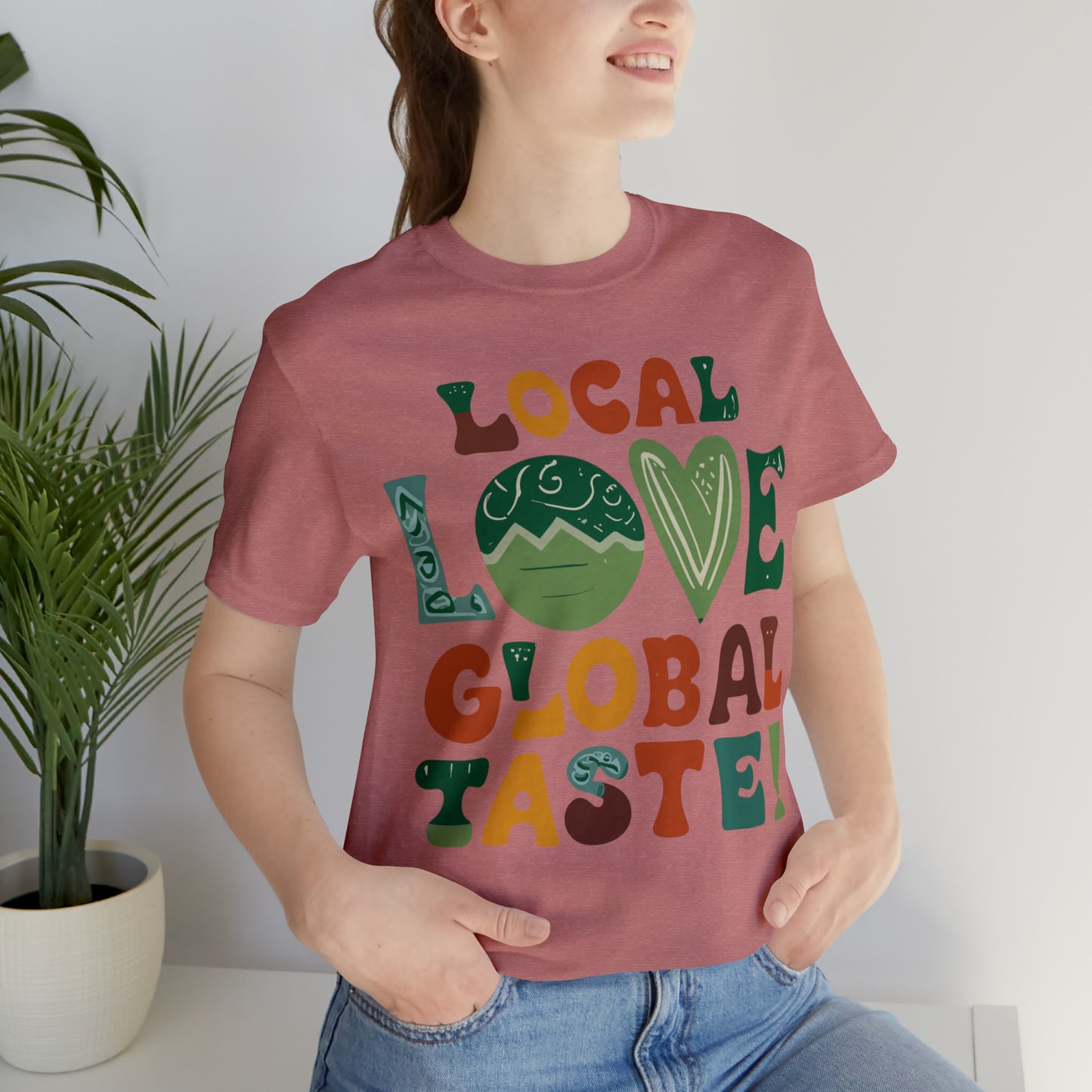 Local Love, Global Taste Culinary Farm-to-Table Cooking T-Shirt