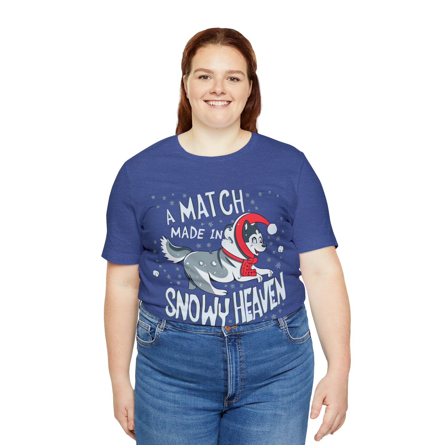 Winter Wonderland Husky Love Match Made In Snowy Heaven T-Shirt