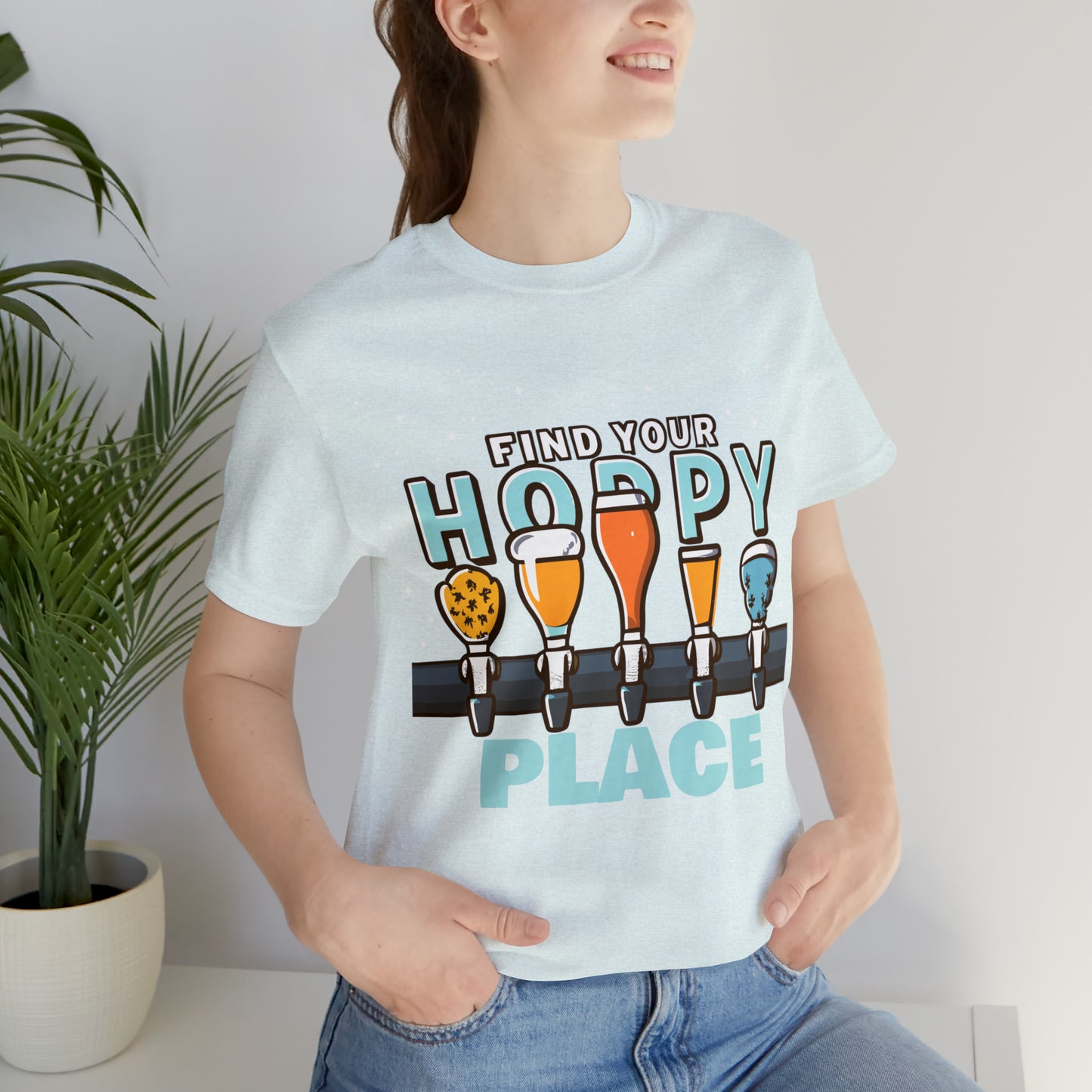 Find Your Hoppy Place Brewing Happiness Craft Beer T-Shirt