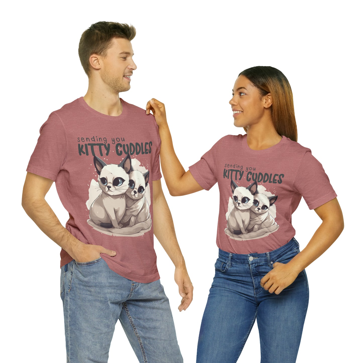 Warm Feline Hugs Sending You Kitty Cuddles Cat Lover T-Shirt