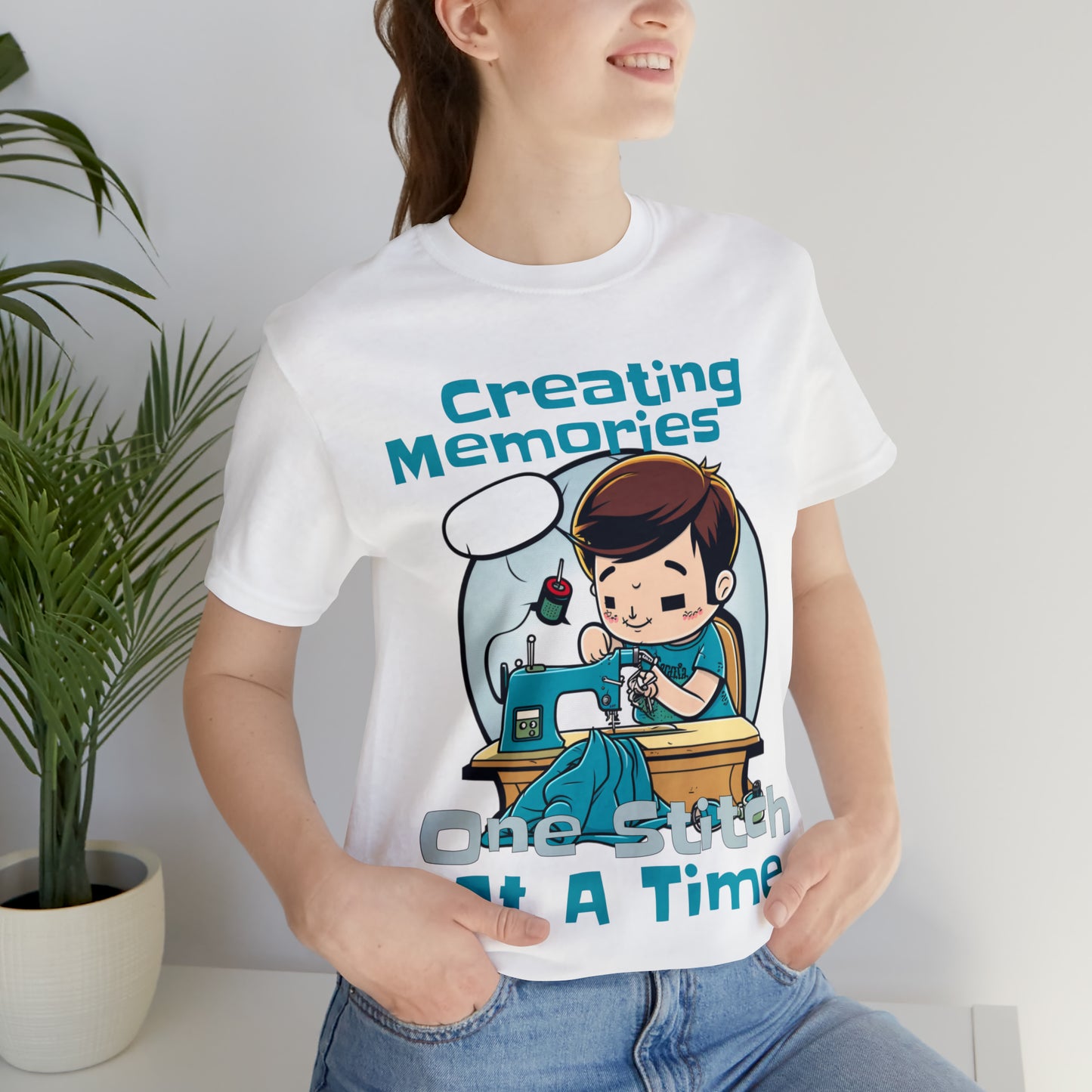 Creating Memories One Stitch At A Time Sewing Crafting T-Shirt