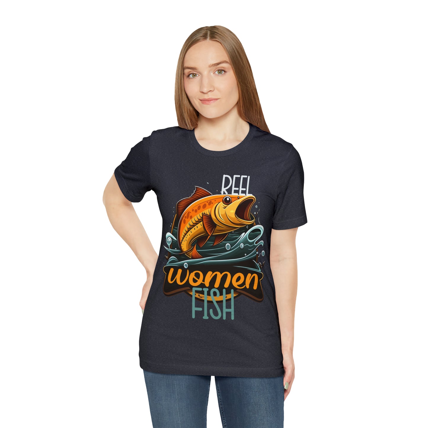 Reel Women Fish Fisherman Fishing Love Outdoors Angler T-Shirt