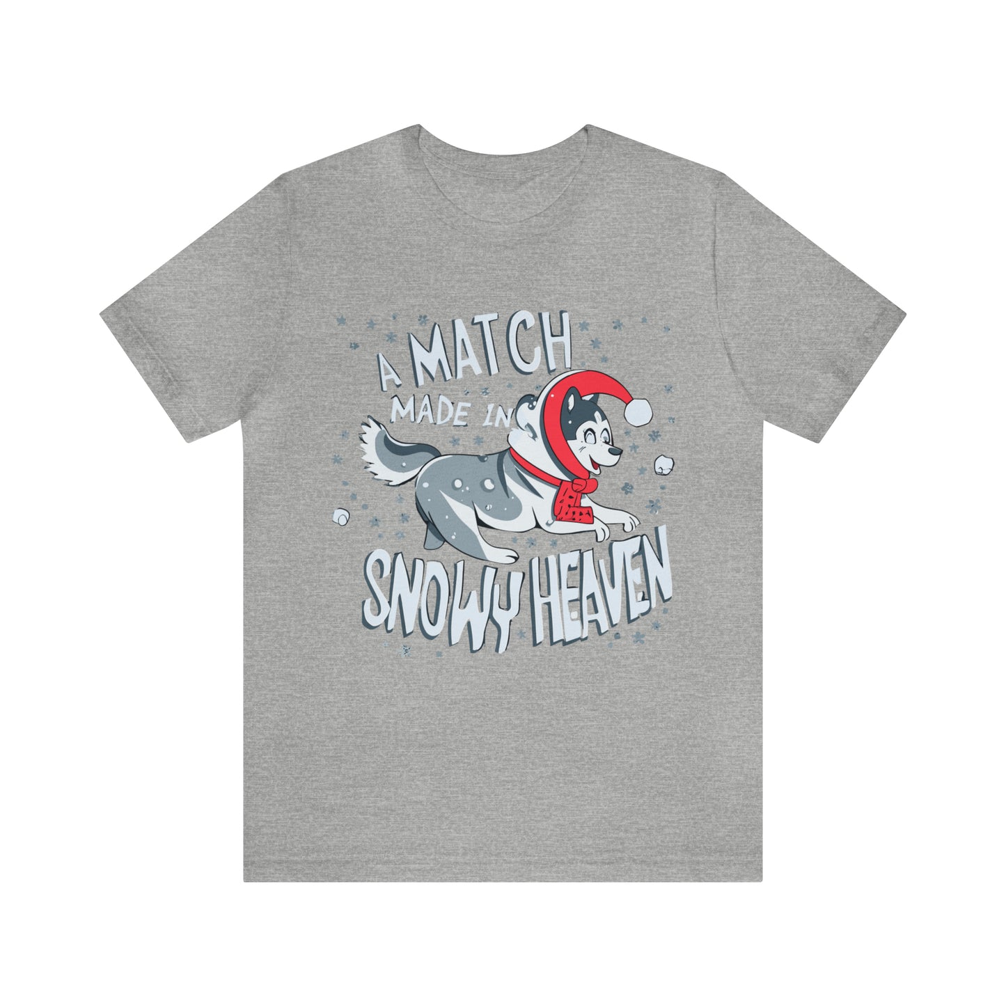 Winter Wonderland Husky Love Match Made In Snowy Heaven T-Shirt