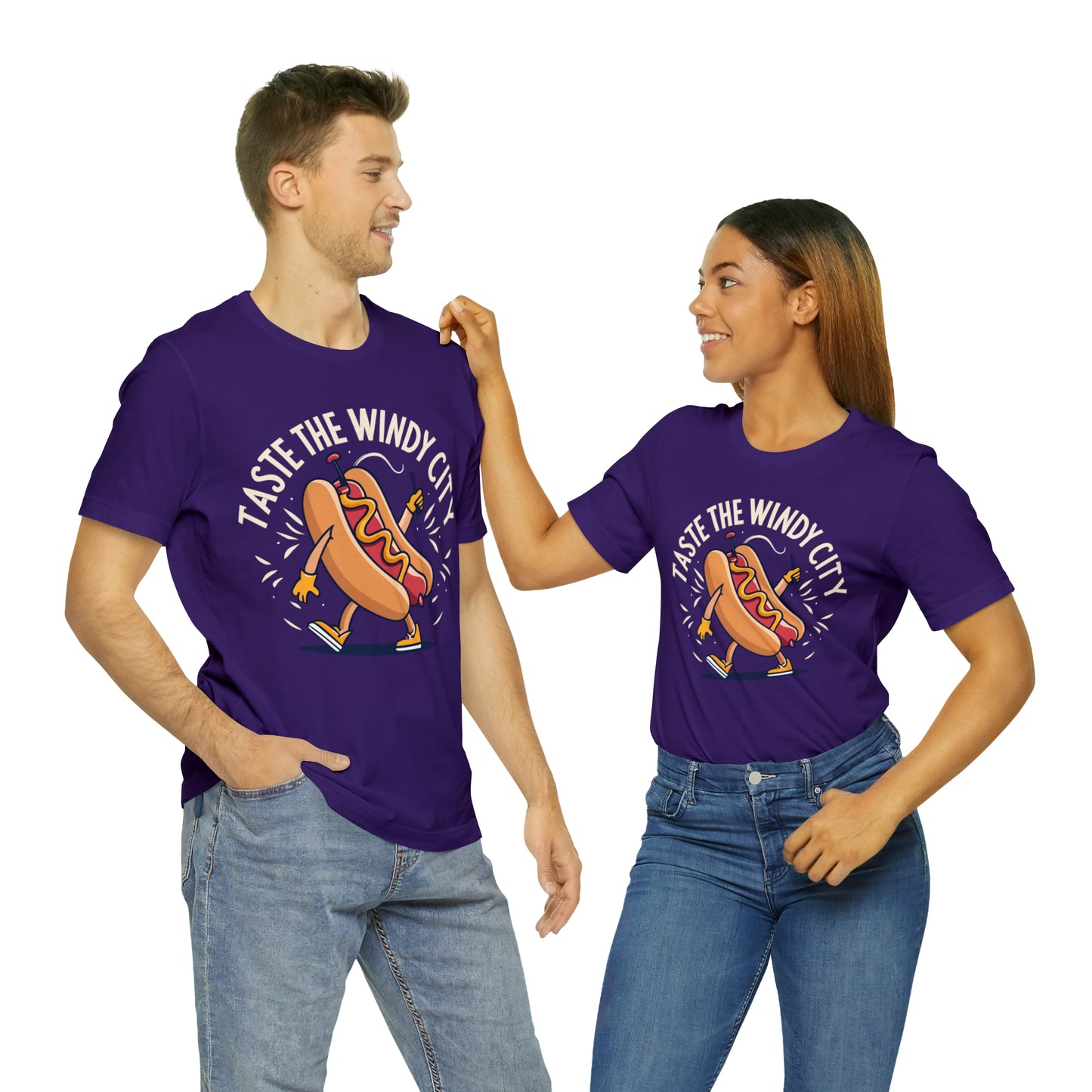 Taste The Windy City Chicago Hot Dog Lover Best Bites T-Shirt