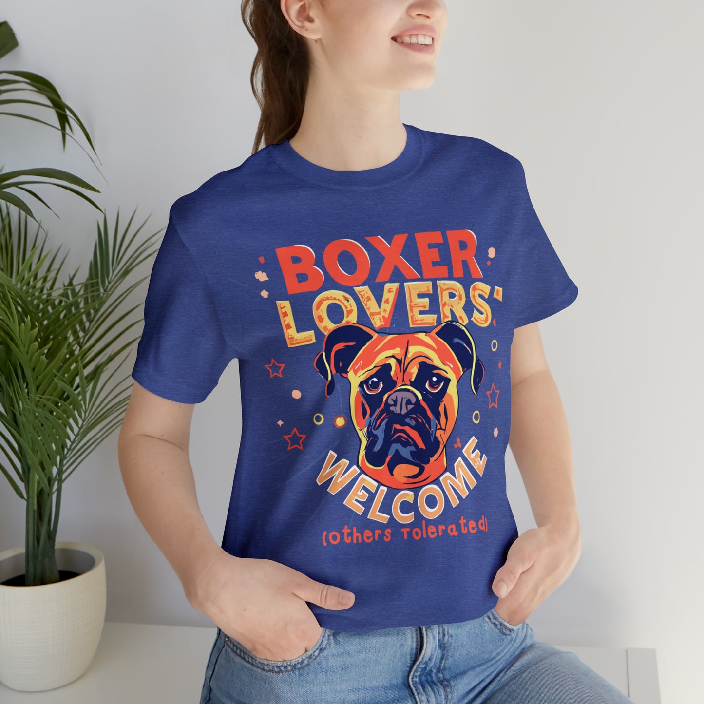 Boxer Lovers Welcome Dog Others Welcome Embrace the Love T-Shirt