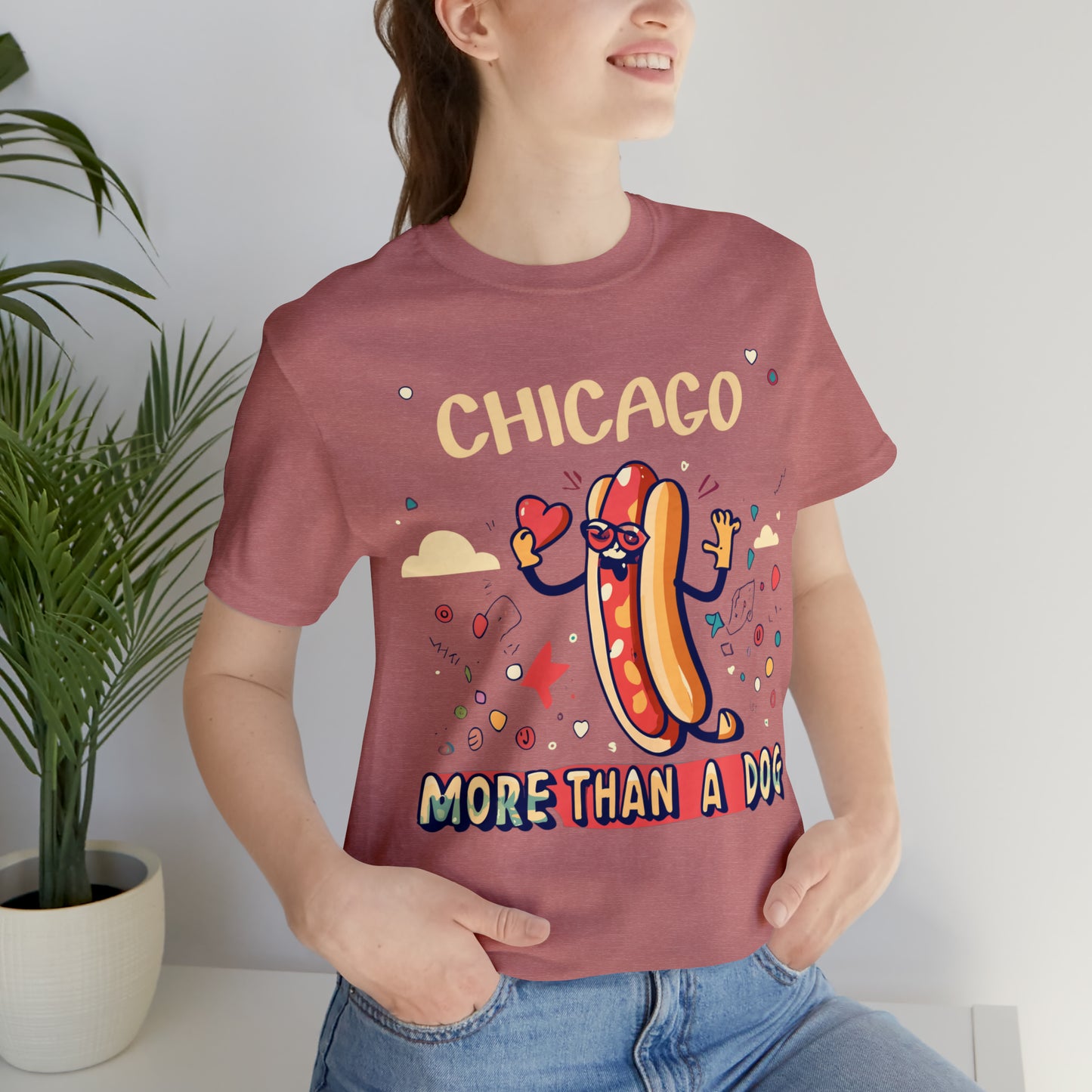 Chicago More Than a Dog Hot Dog Lover's Iconic Windy City T-Shirt