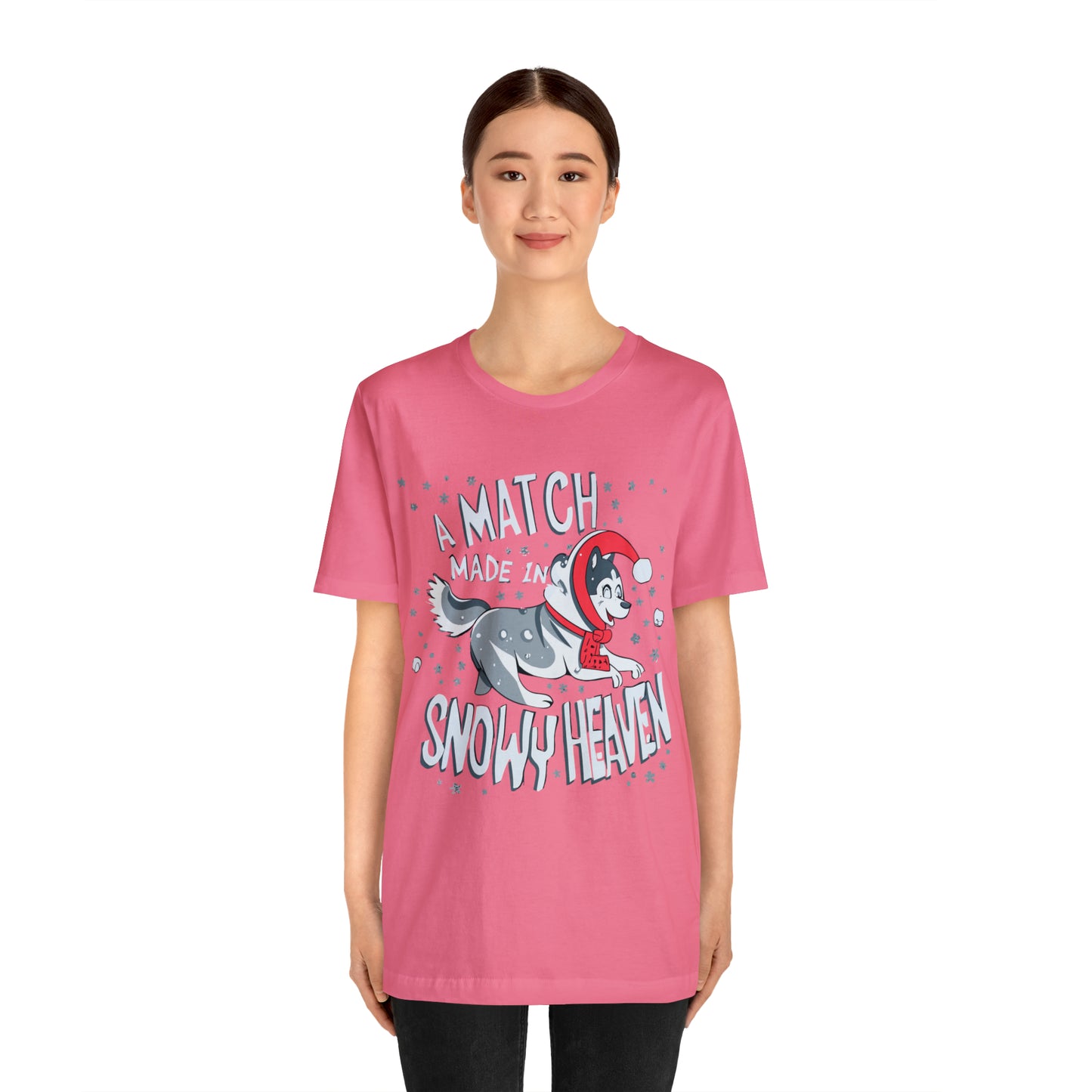 Winter Wonderland Husky Love Match Made In Snowy Heaven T-Shirt