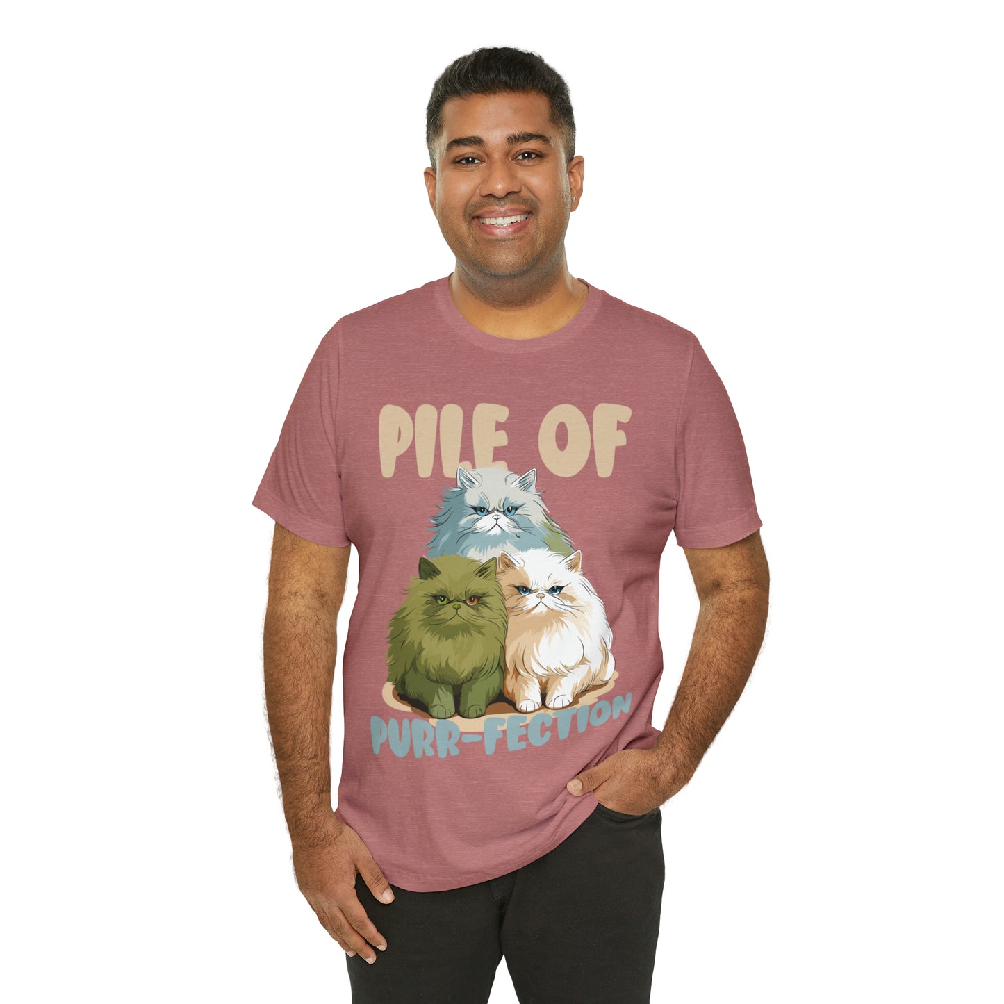 Cat Lover's Pile of Purr-fection Cute Feline Kitty T-Shirt