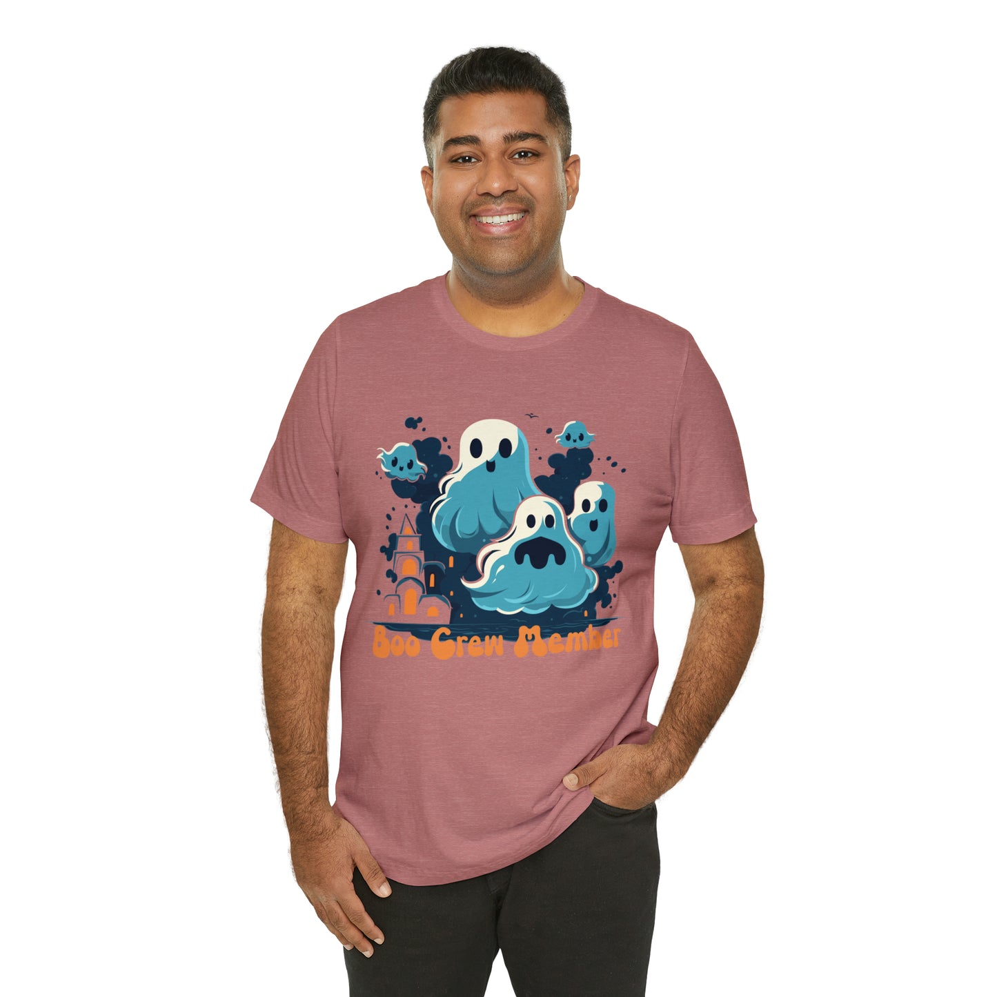 Halloween Boo Crew Member Spooky Ghosts Haunted T-Shirt