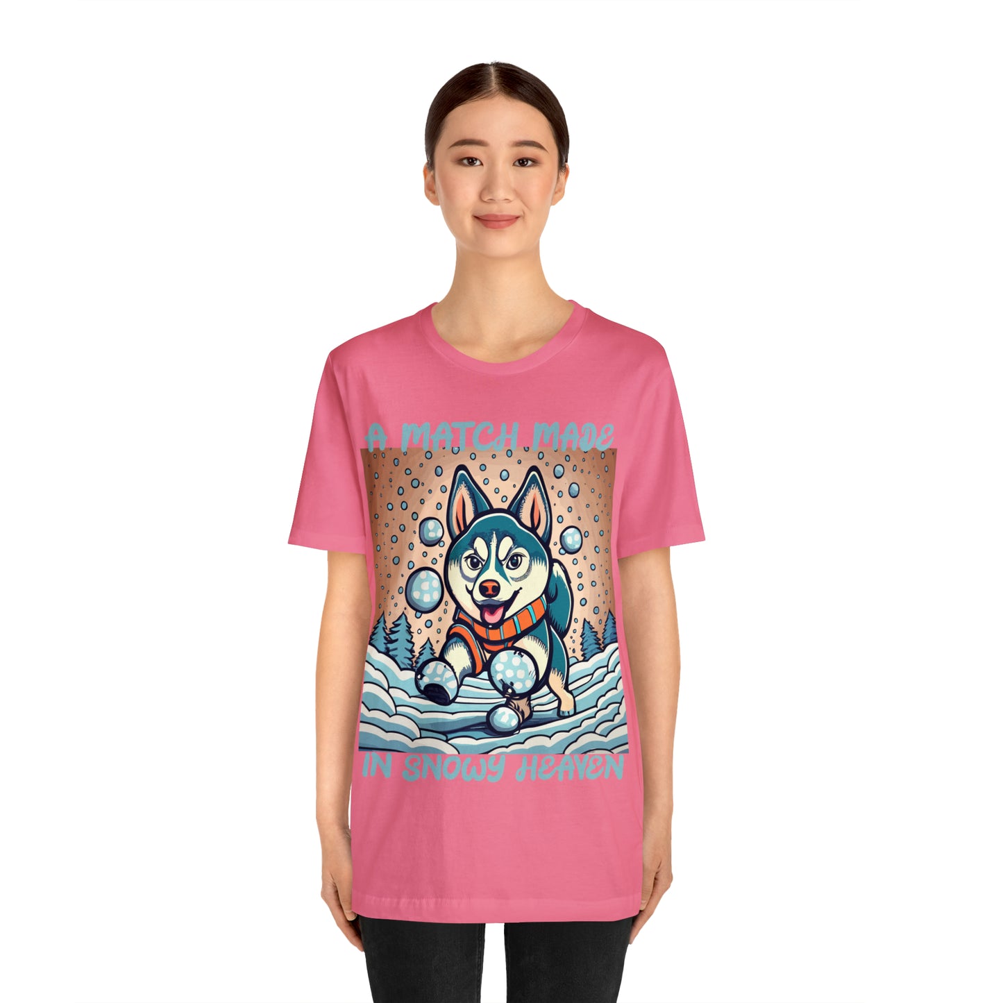 Winter Wonderland Husky Love Match Made In Snowy Heaven T-Shirt