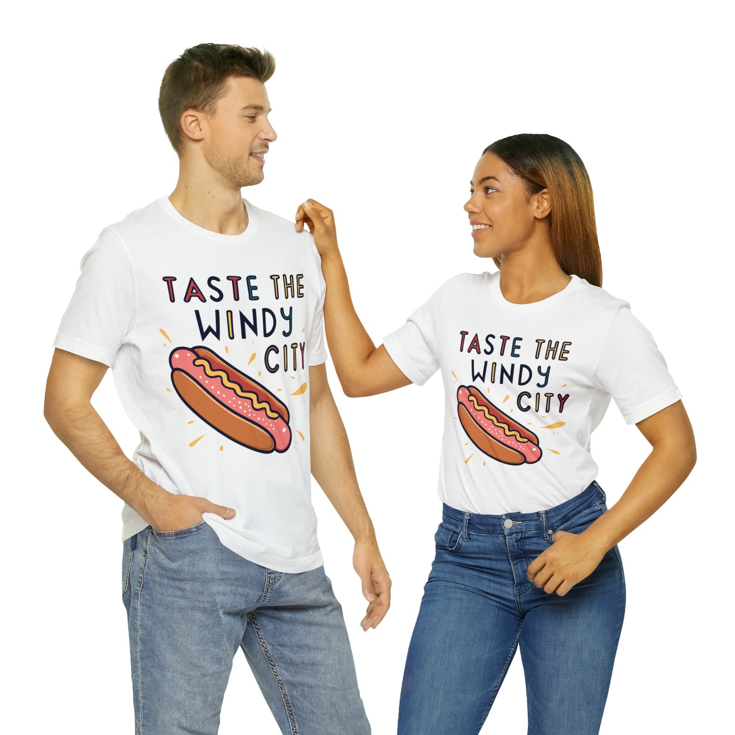 Taste The Windy City Chicago Hot Dog Lover Best Bites T-Shirt