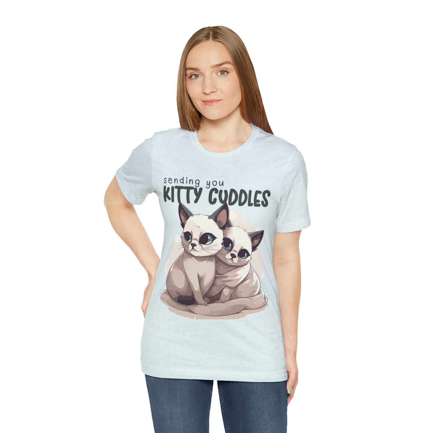 Warm Feline Hugs Sending You Kitty Cuddles Cat Lover T-Shirt