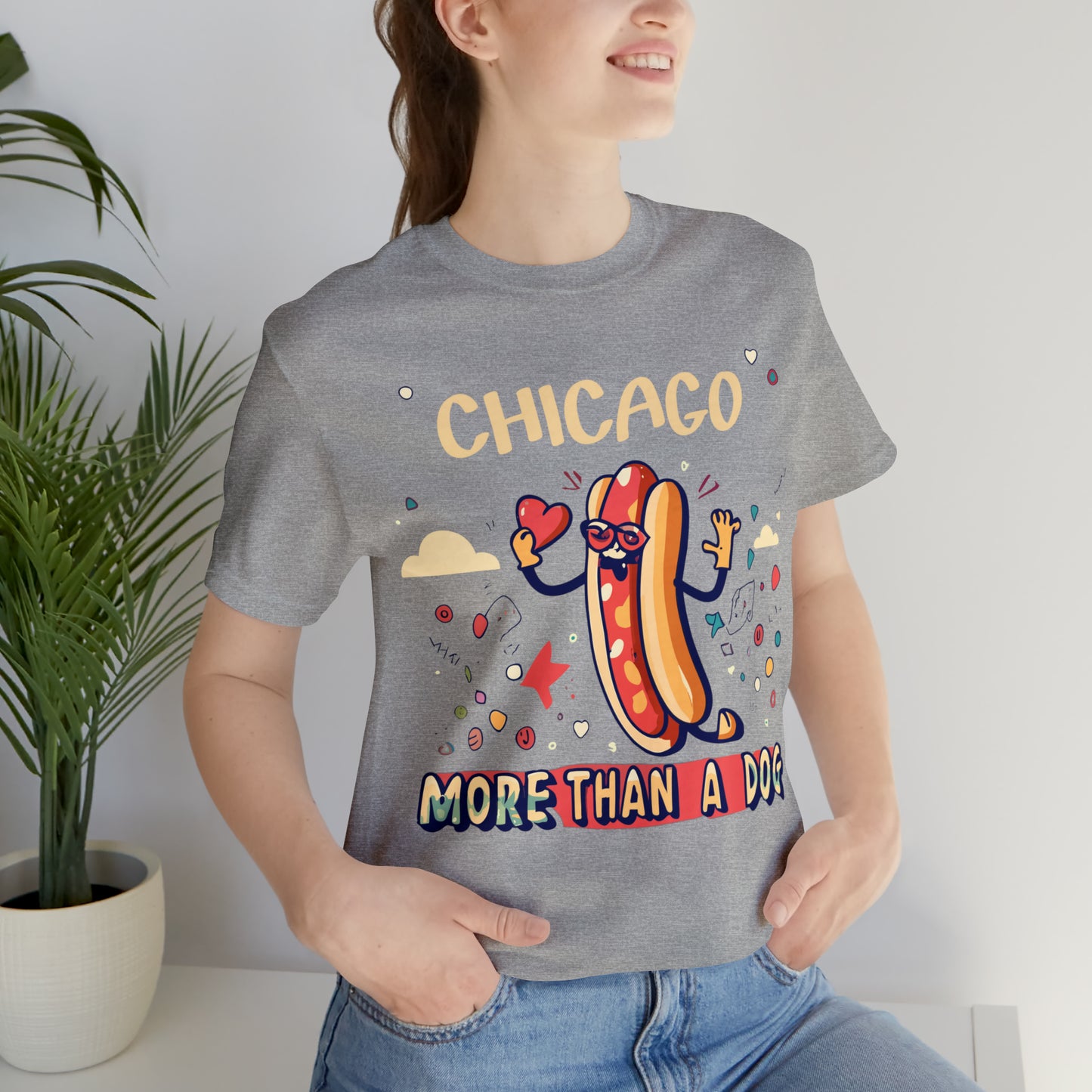 Chicago More Than a Dog Hot Dog Lover's Iconic Windy City T-Shirt