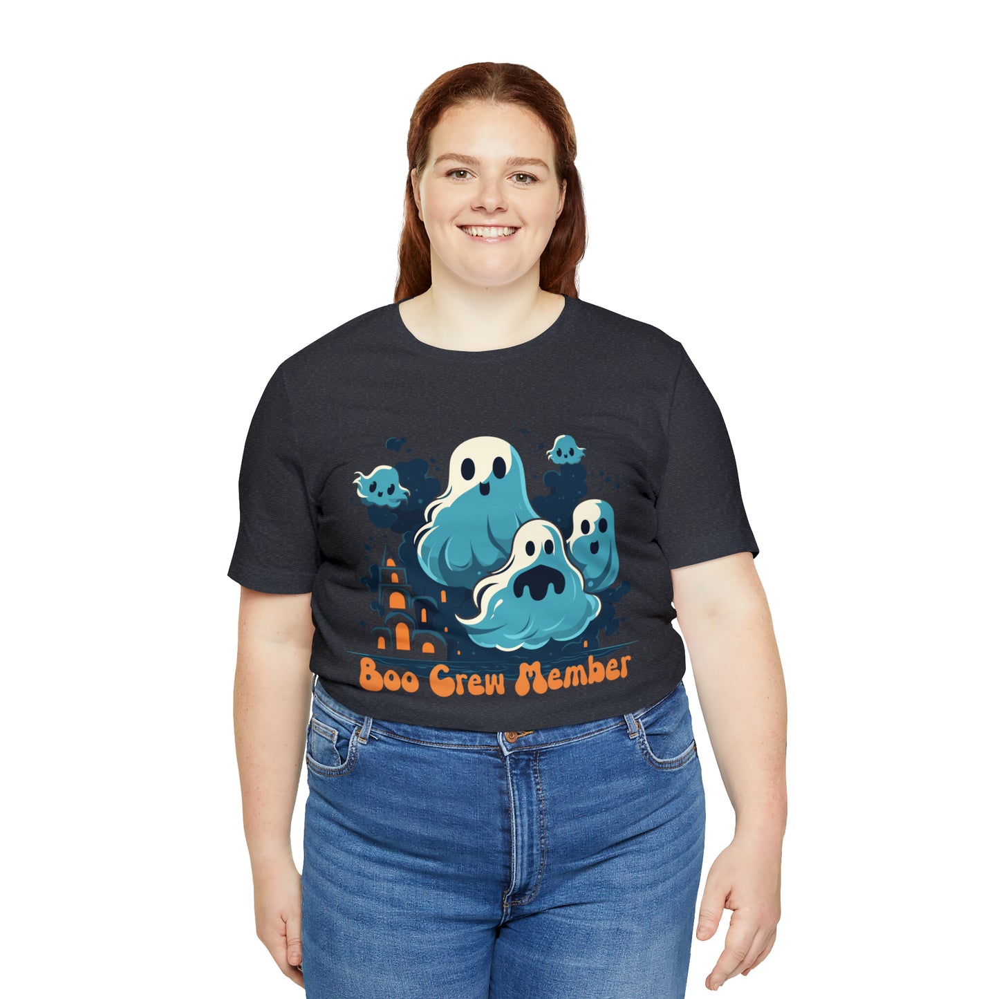 Halloween Boo Crew Member Spooky Ghosts Haunted T-Shirt