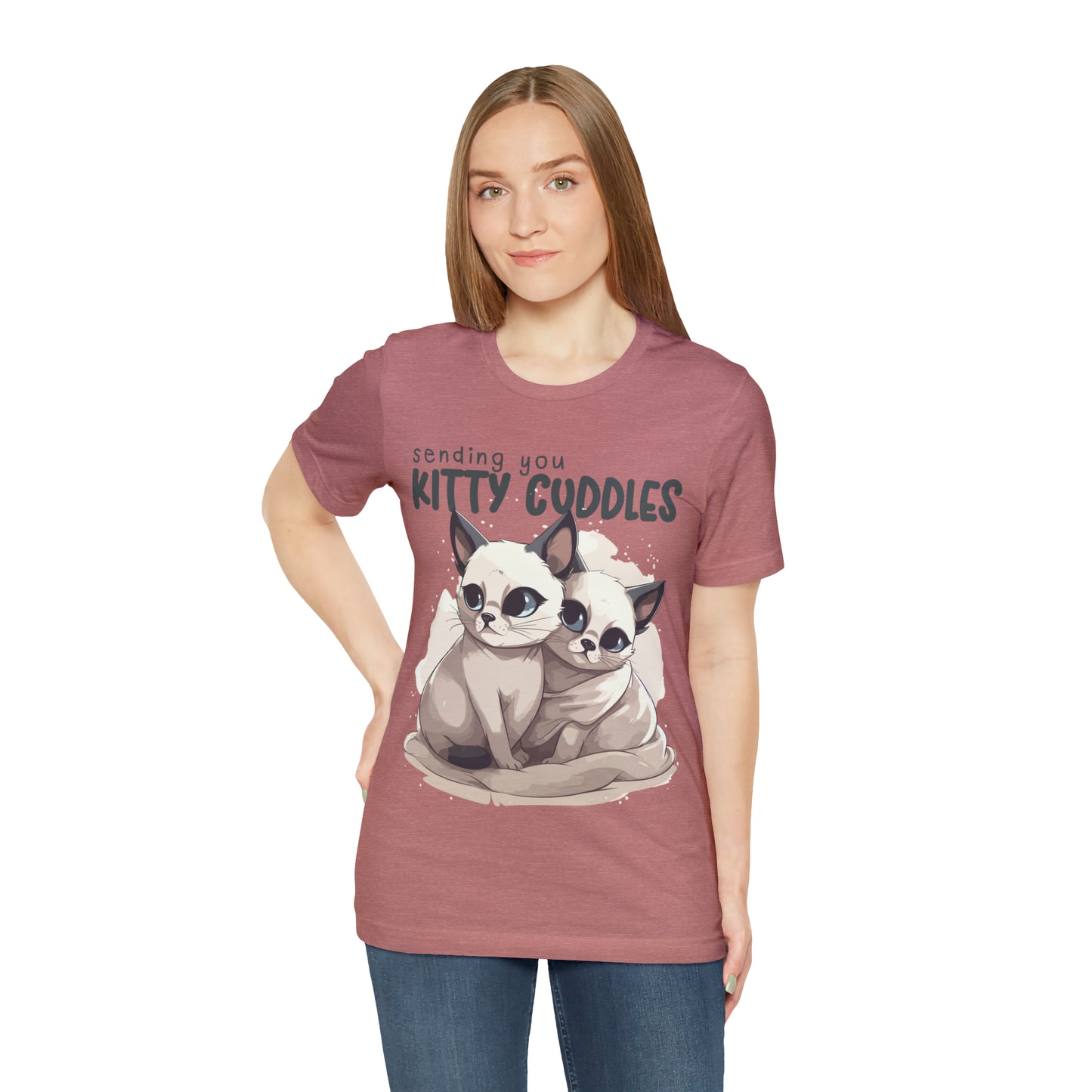 Warm Feline Hugs Sending You Kitty Cuddles Cat Lover T-Shirt