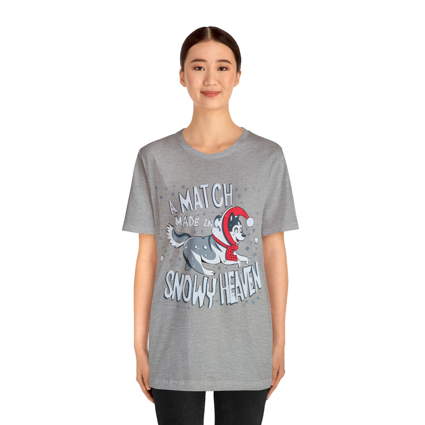 Winter Wonderland Husky Love Match Made In Snowy Heaven T-Shirt