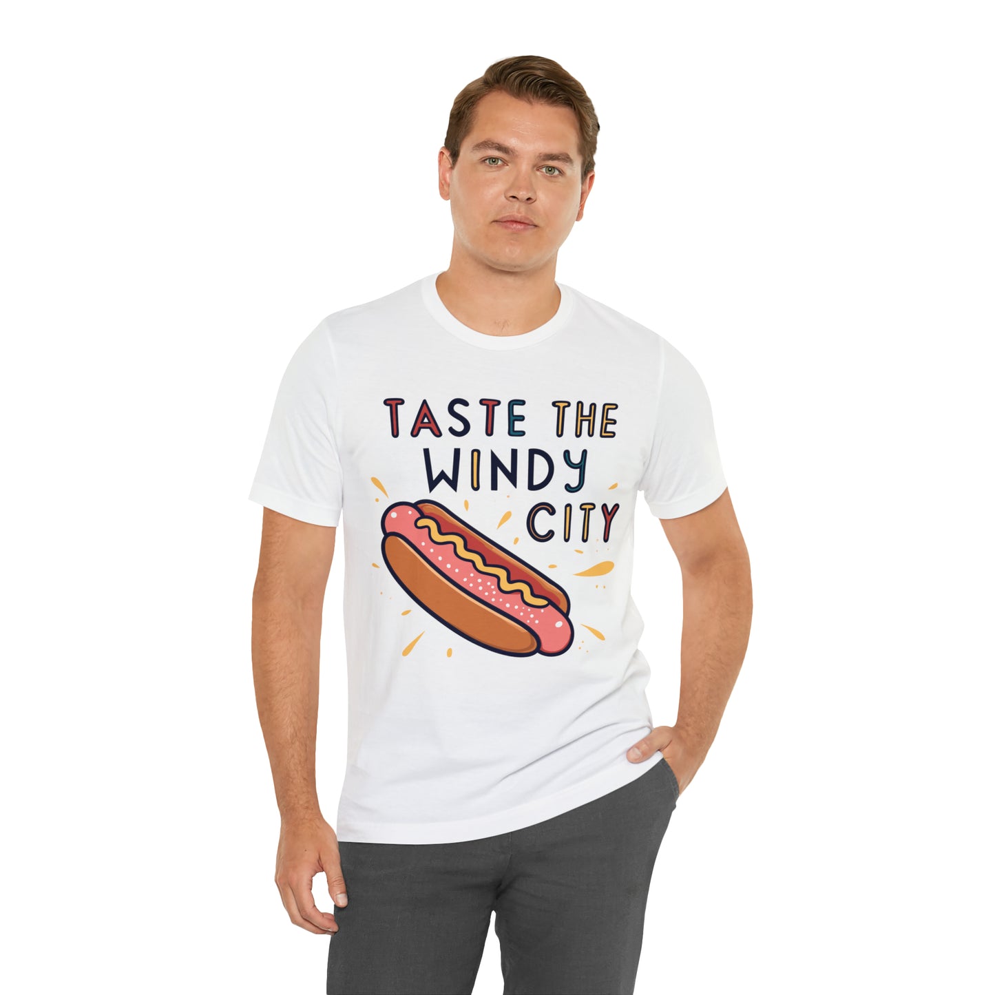 Taste The Windy City Chicago Hot Dog Lover Best Bites T-Shirt