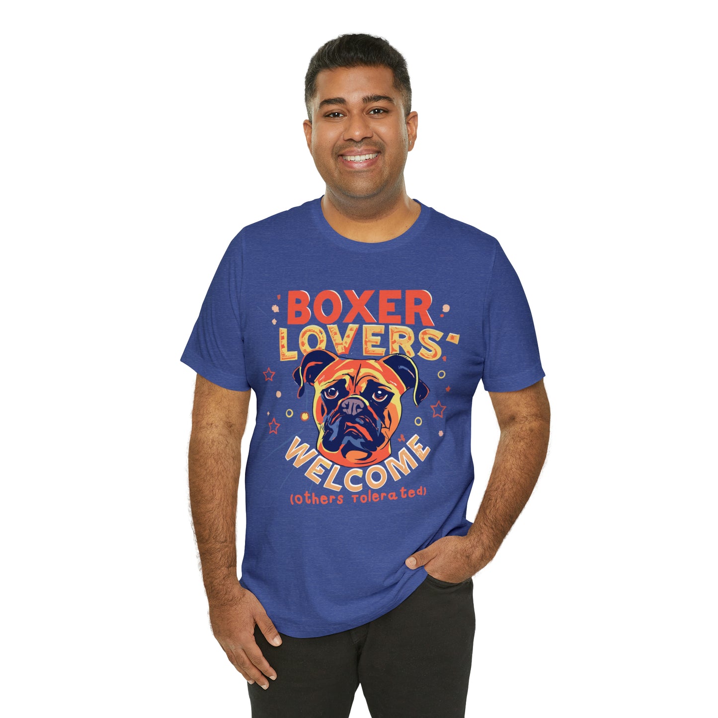 Boxer Lovers Welcome Dog Others Welcome Embrace the Love T-Shirt