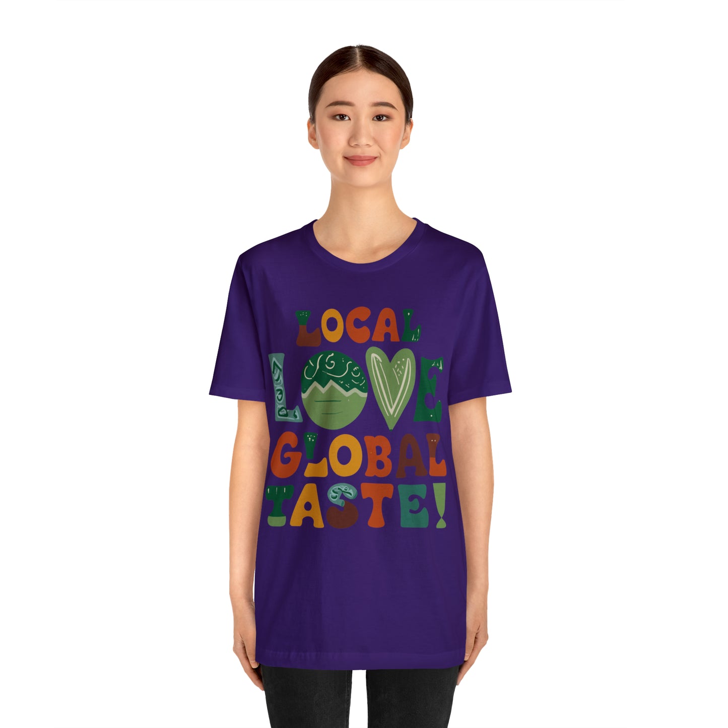 Local Love, Global Taste Culinary Farm-to-Table Cooking T-Shirt