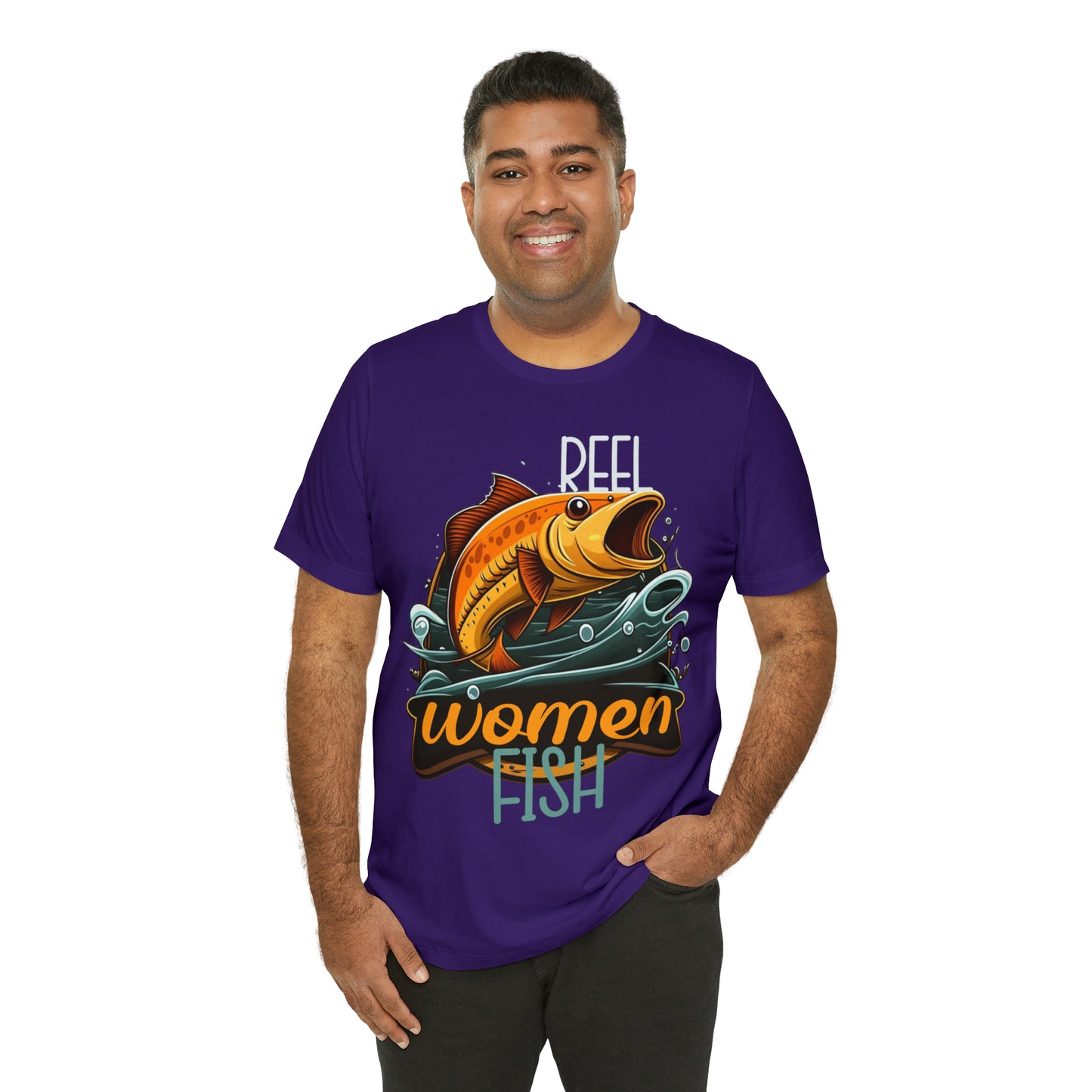 Reel Women Fish Fisherman Fishing Love Outdoors Angler T-Shirt