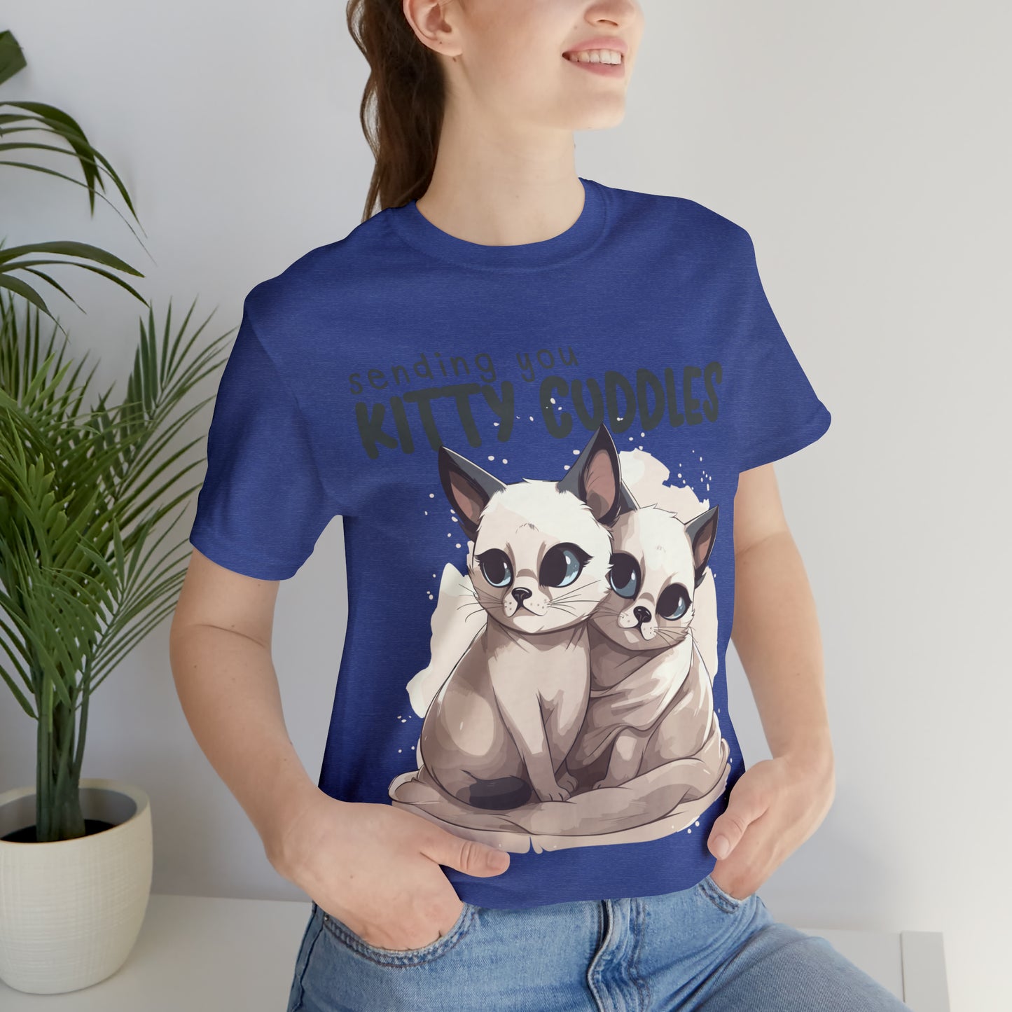 Warm Feline Hugs Sending You Kitty Cuddles Cat Lover T-Shirt