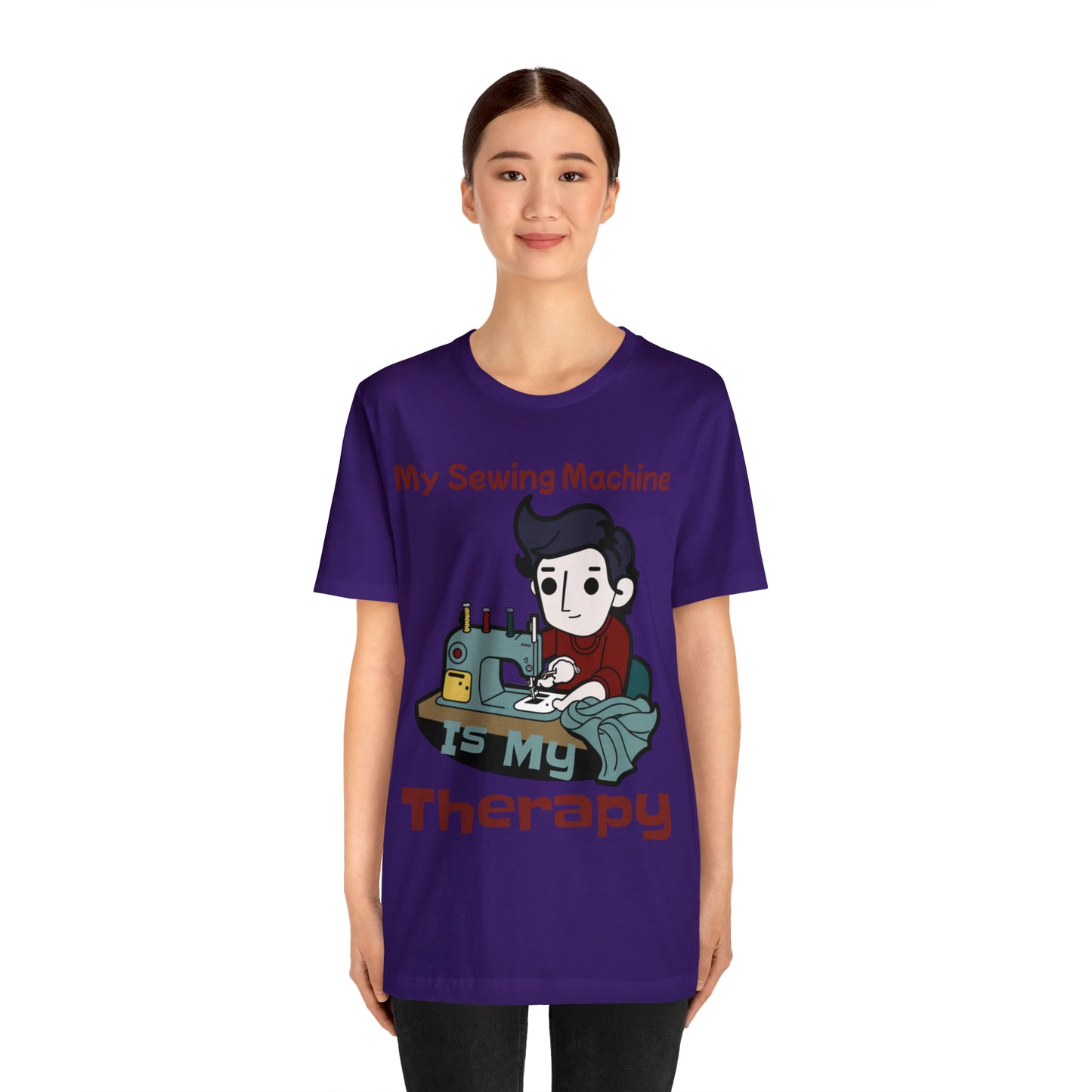 Sewing Machine Therapy: Finding Solace Through Stitches T-Shirt