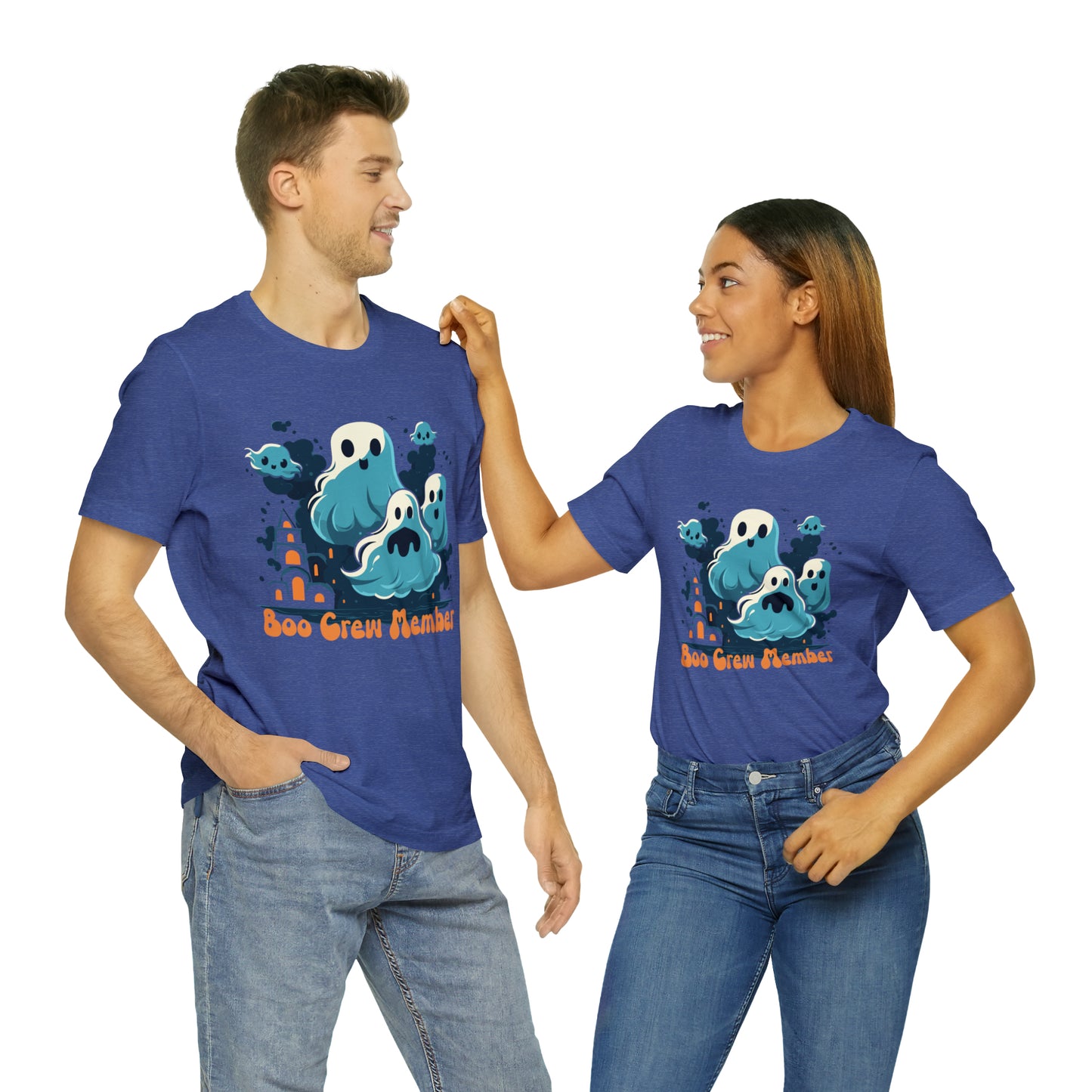 Halloween Boo Crew Member Spooky Ghosts Haunted T-Shirt