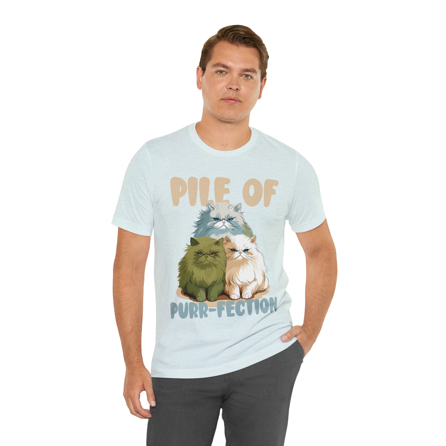 Cat Lover's Pile of Purr-fection Cute Feline Kitty T-Shirt