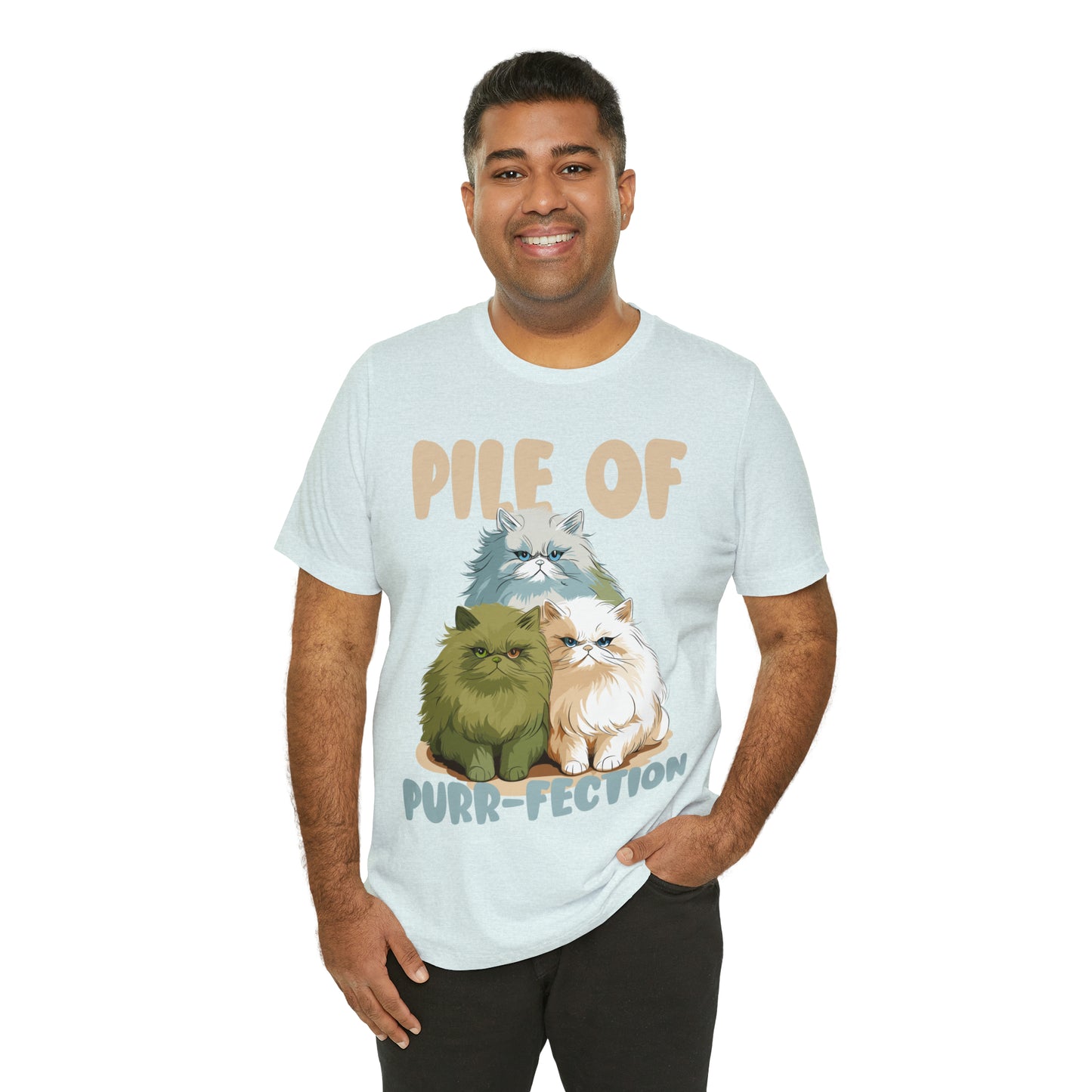 Cat Lover's Pile of Purr-fection Cute Feline Kitty T-Shirt