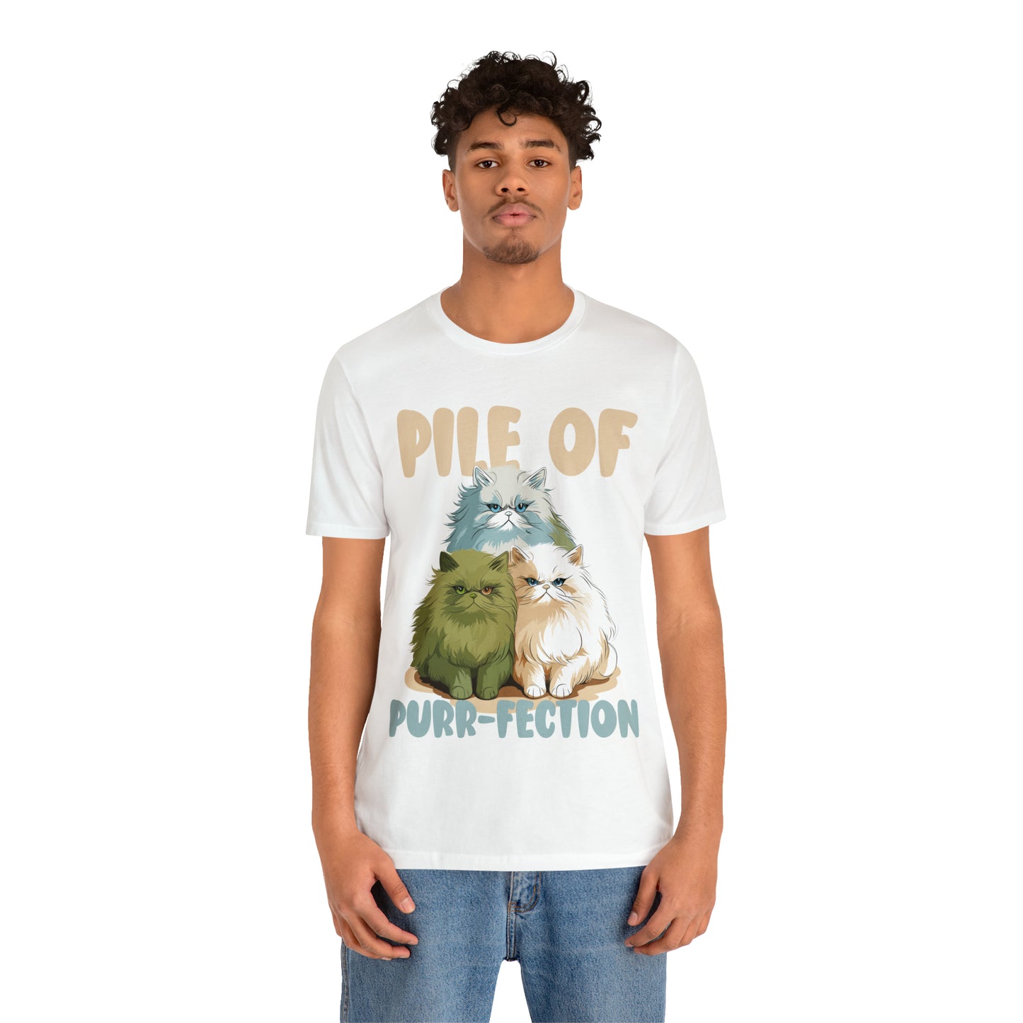 Cat Lover's Pile of Purr-fection Cute Feline Kitty T-Shirt