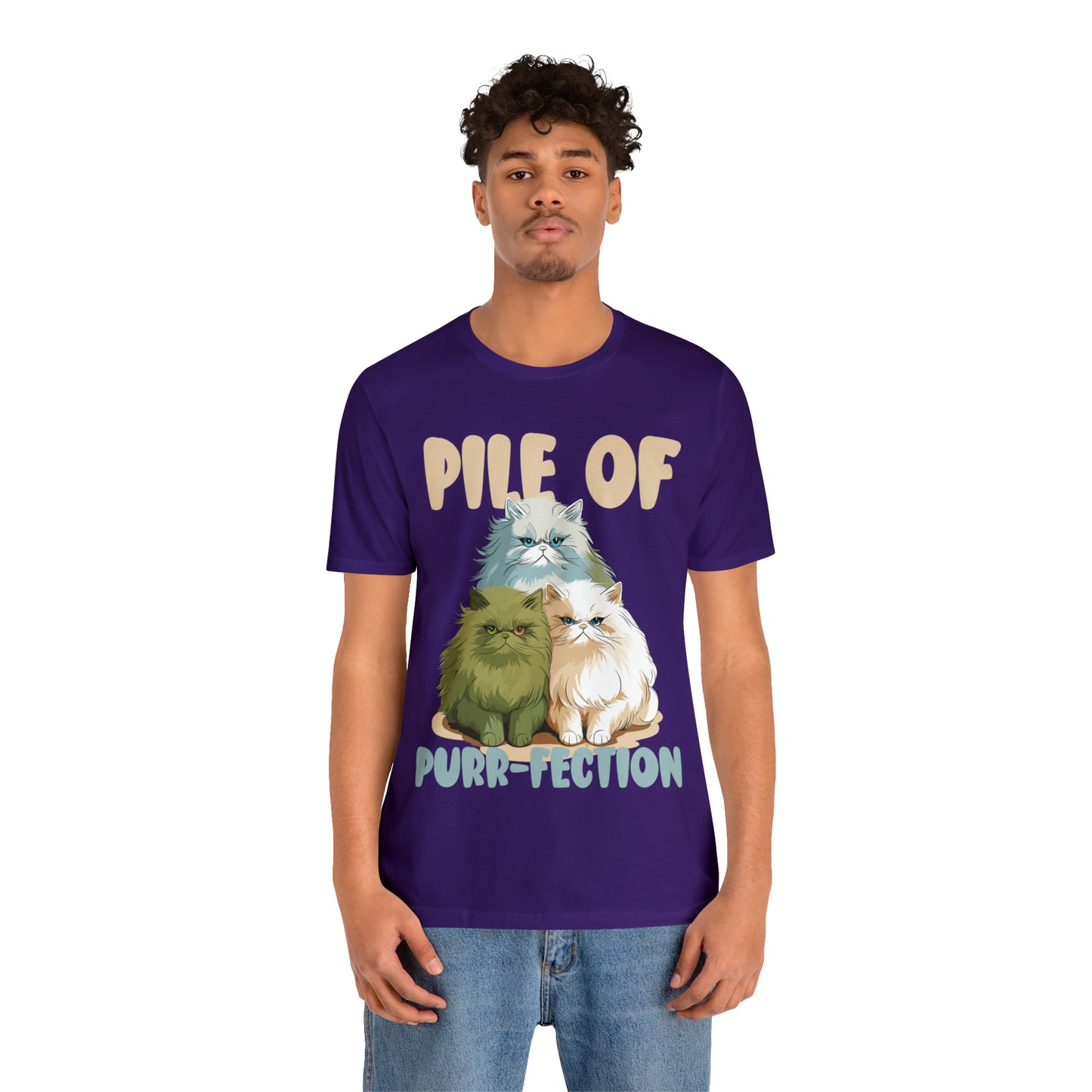 Cat Lover's Pile of Purr-fection Cute Feline Kitty T-Shirt