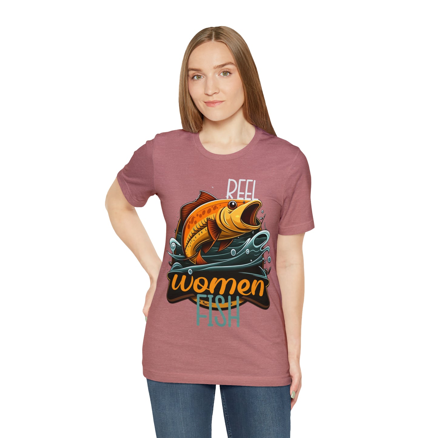 Reel Women Fish Fisherman Fishing Love Outdoors Angler T-Shirt