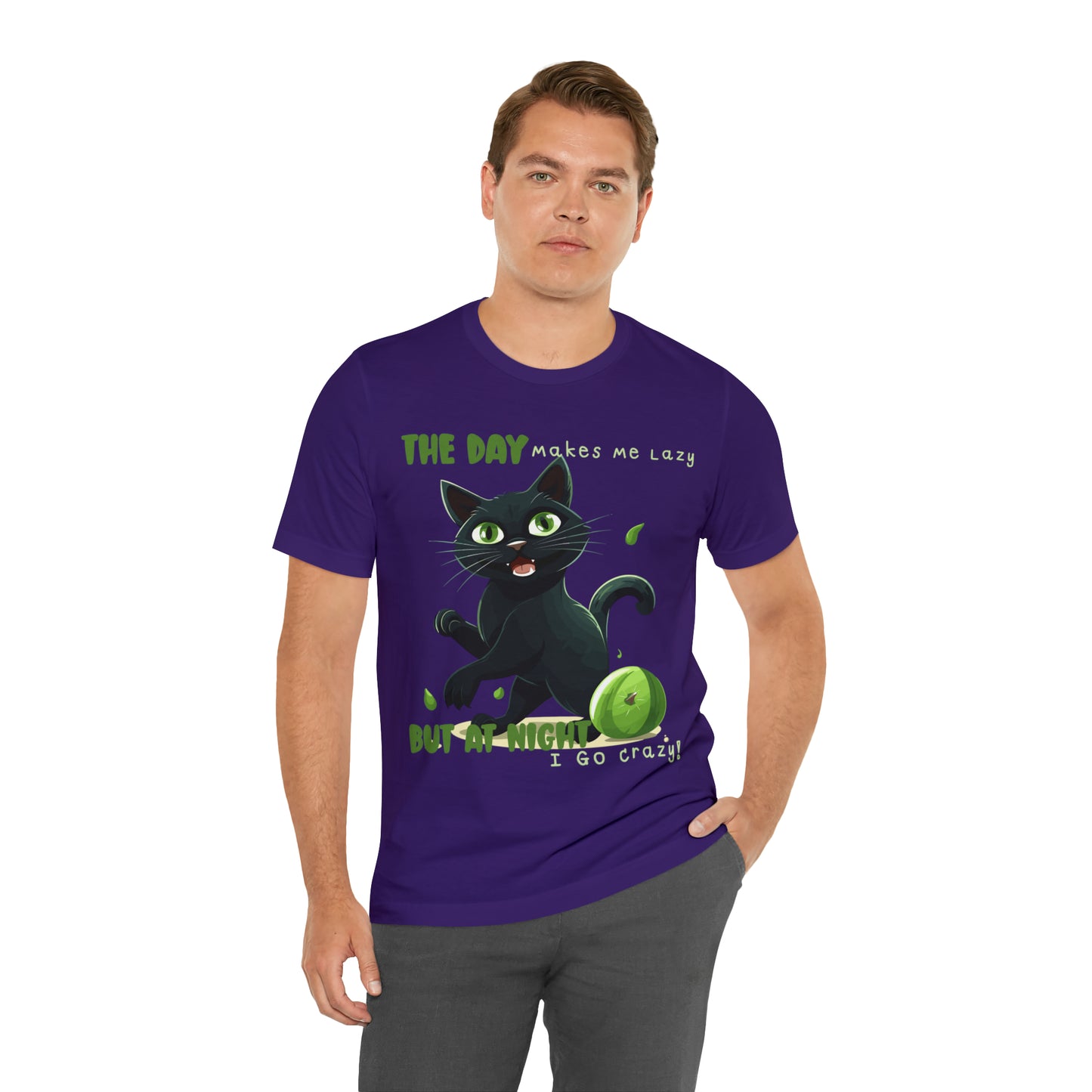 From Lazy Days to Wild Nights Cat Lovers Funny Night Out T-Shirt