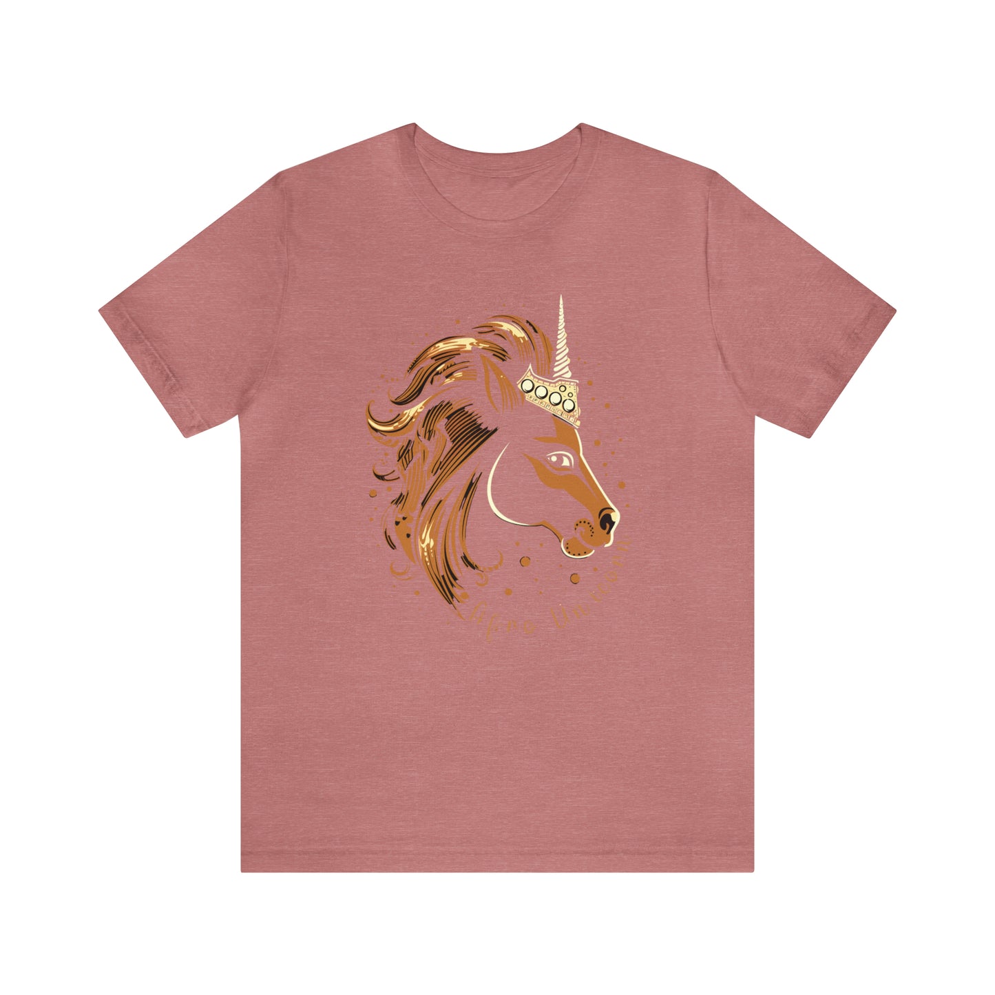 Afro Unicorn with crown - Regal Whimsical Majestic Fantasy Royal T-Shirt