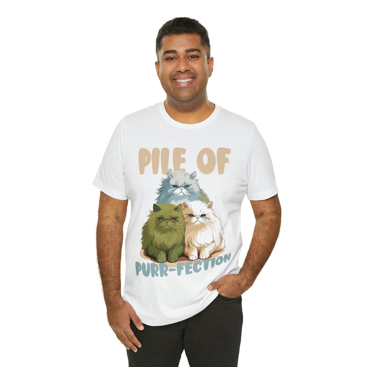 Cat Lover's Pile of Purr-fection Cute Feline Kitty T-Shirt