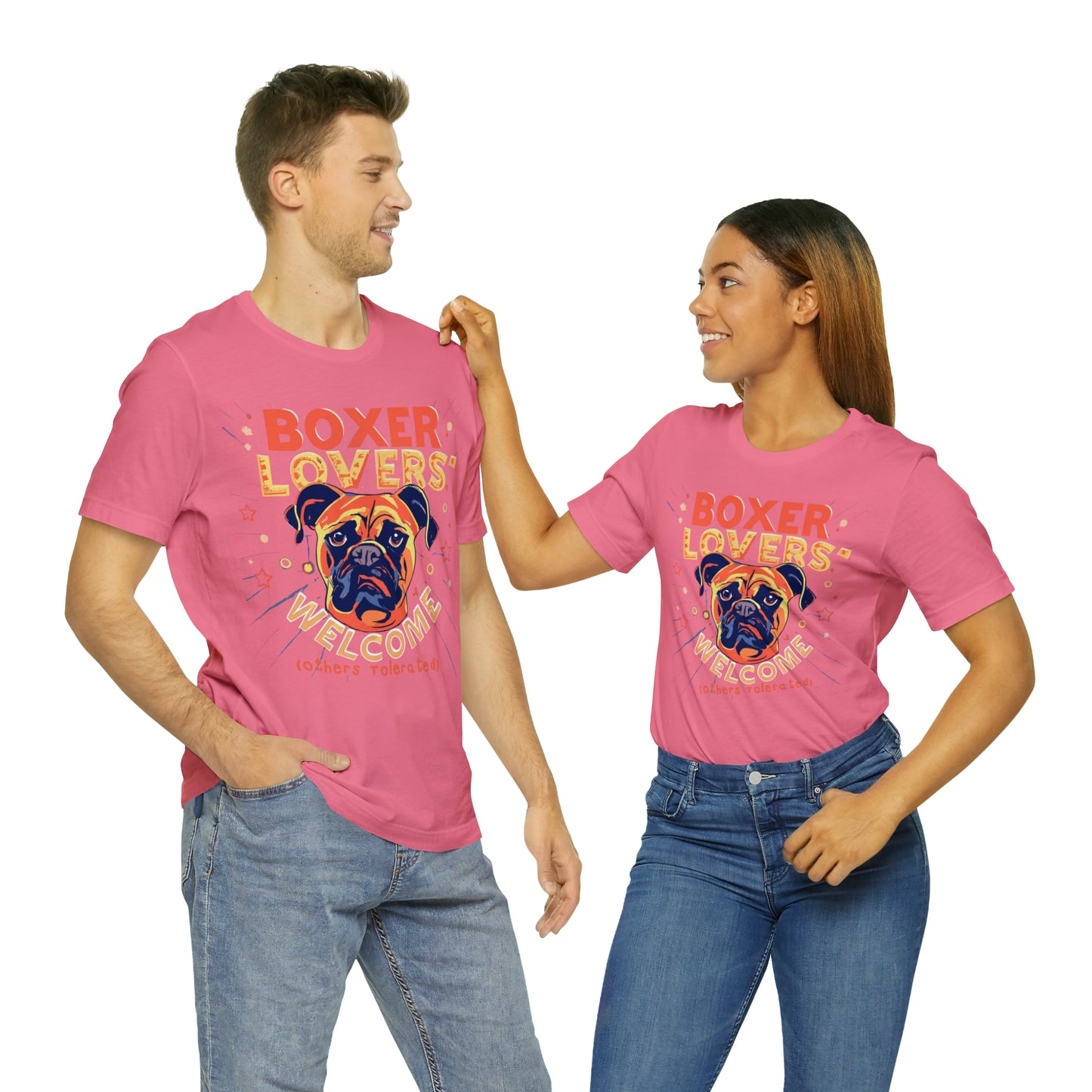 Boxer Lovers Welcome Dog Others Welcome Embrace the Love T-Shirt