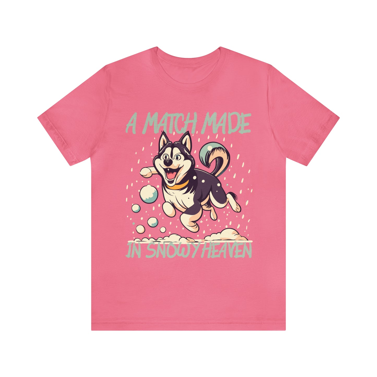 Winter Wonderland Husky Love Match Made In Snowy Heaven T-Shirt