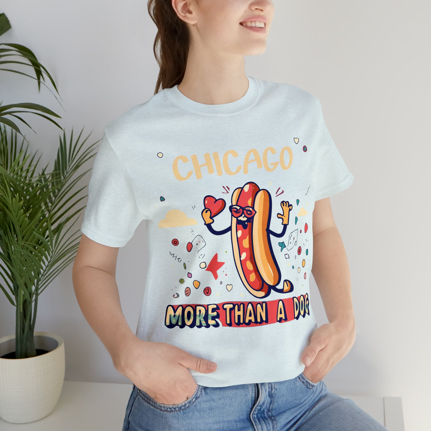 Chicago More Than a Dog Hot Dog Lover's Iconic Windy City T-Shirt