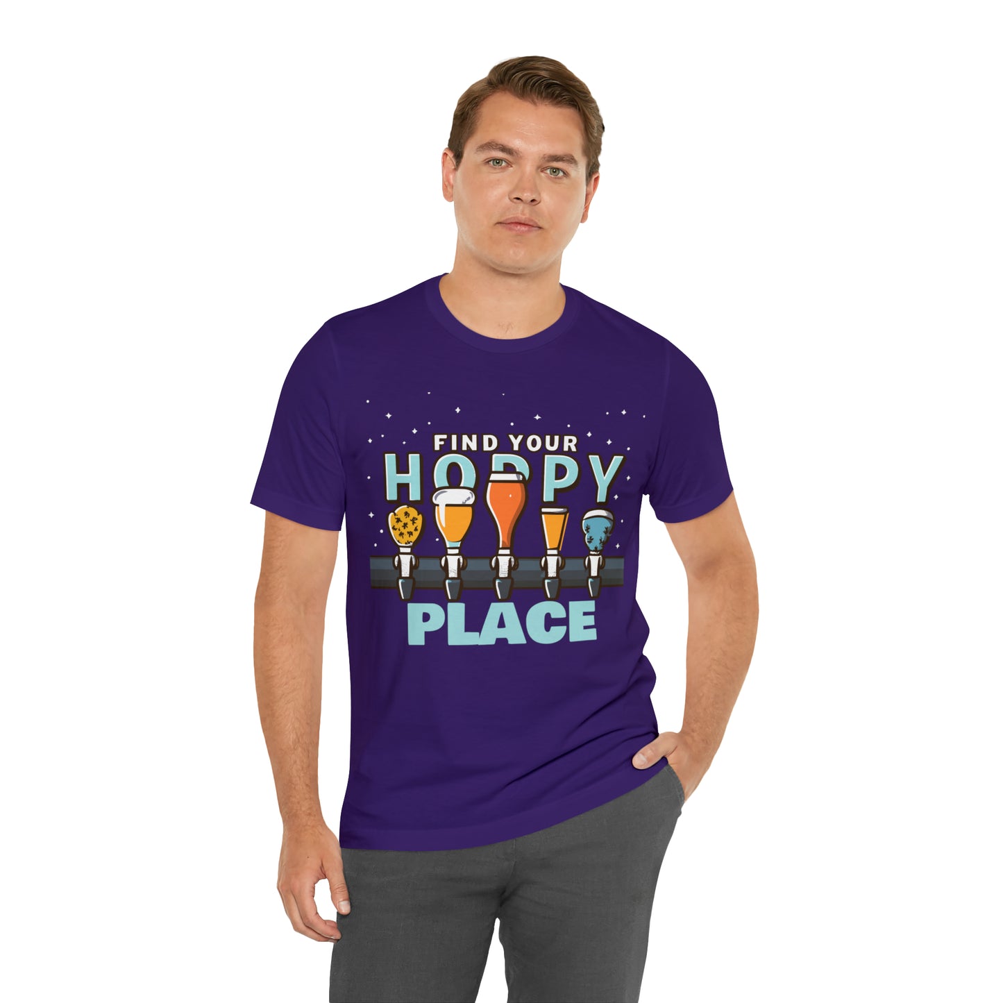 Find Your Hoppy Place Brewing Happiness Craft Beer T-Shirt