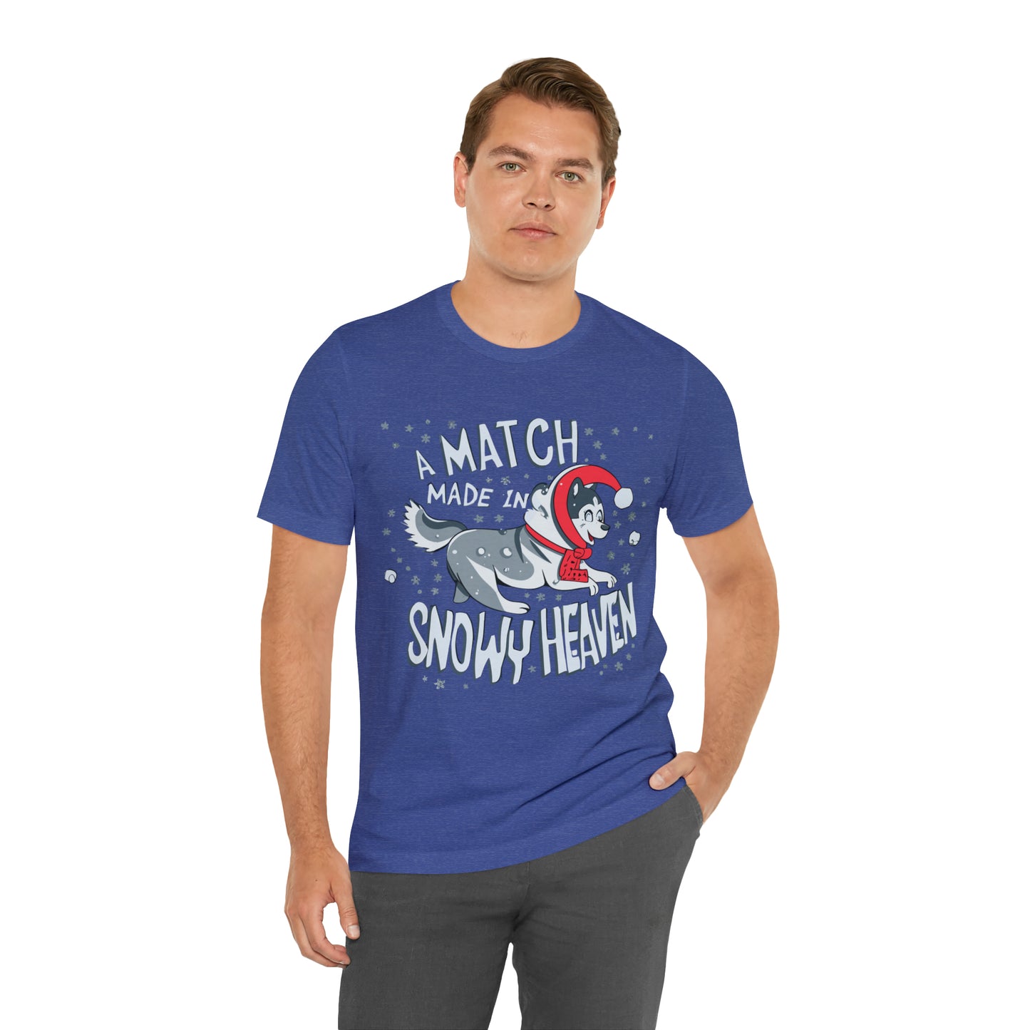 Winter Wonderland Husky Love Match Made In Snowy Heaven T-Shirt